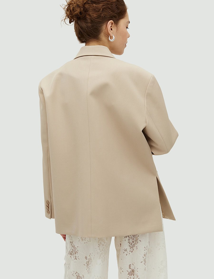 MBYM - Amariella-M - einreihige blazer - light sand melange - 4
