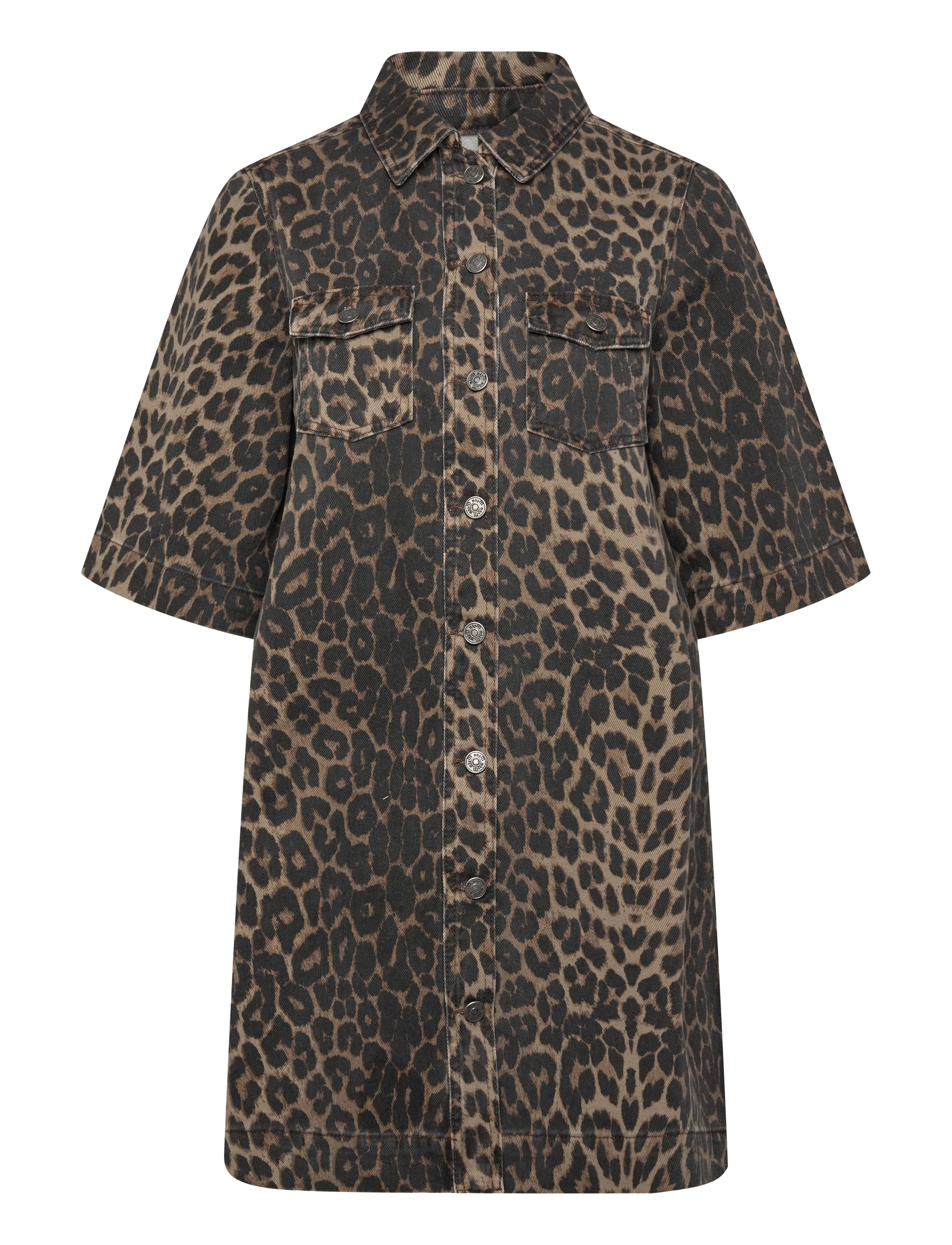 mbyM Mira-M - Skjortekjoler - LEOPARD MIST / brown