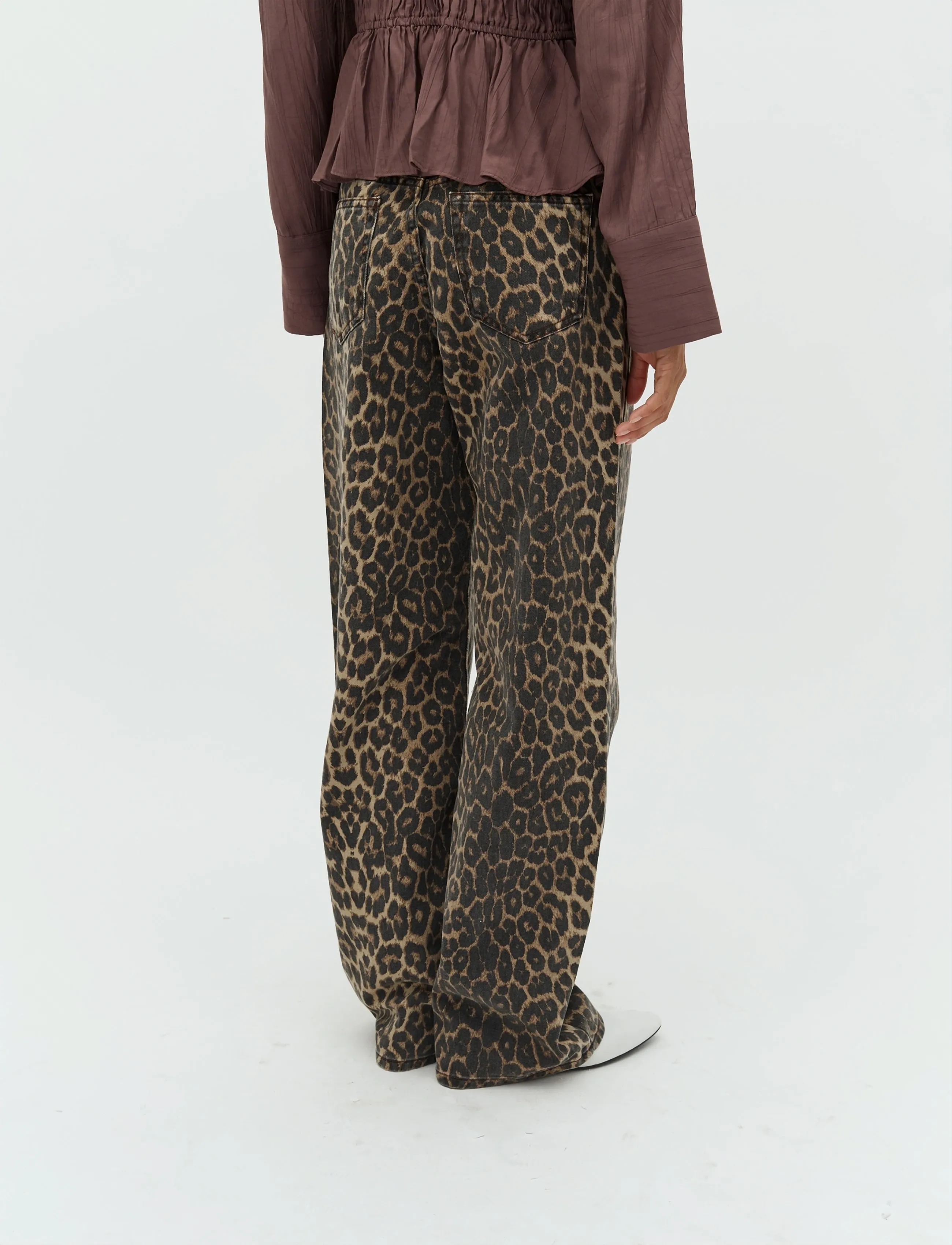mbyM - Cadian-M - wide leg jeans - leopard mist - 4