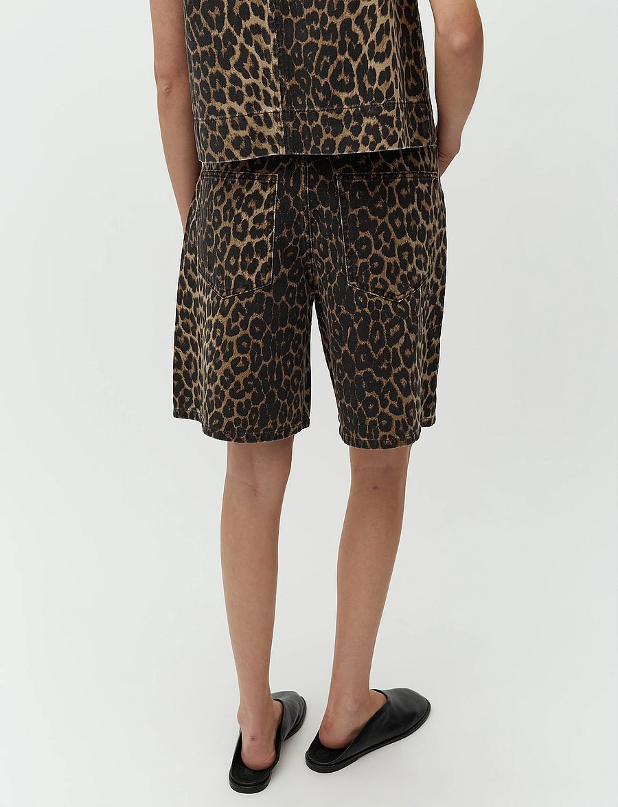 mbyM - Talina-M - jeansshorts - leopard mist - 3
