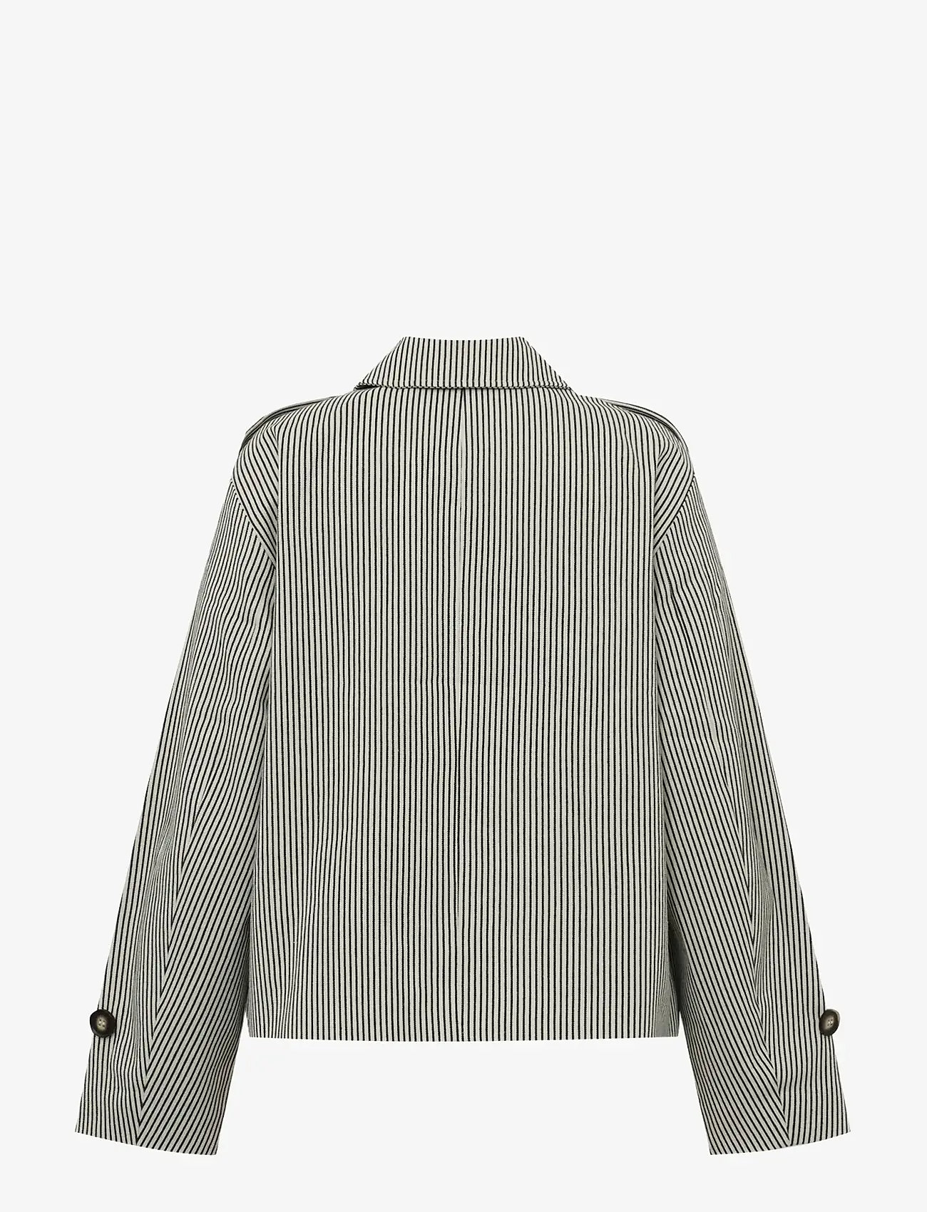 mbyM - Becker-M - trenchcoats - black beige stripe - 2