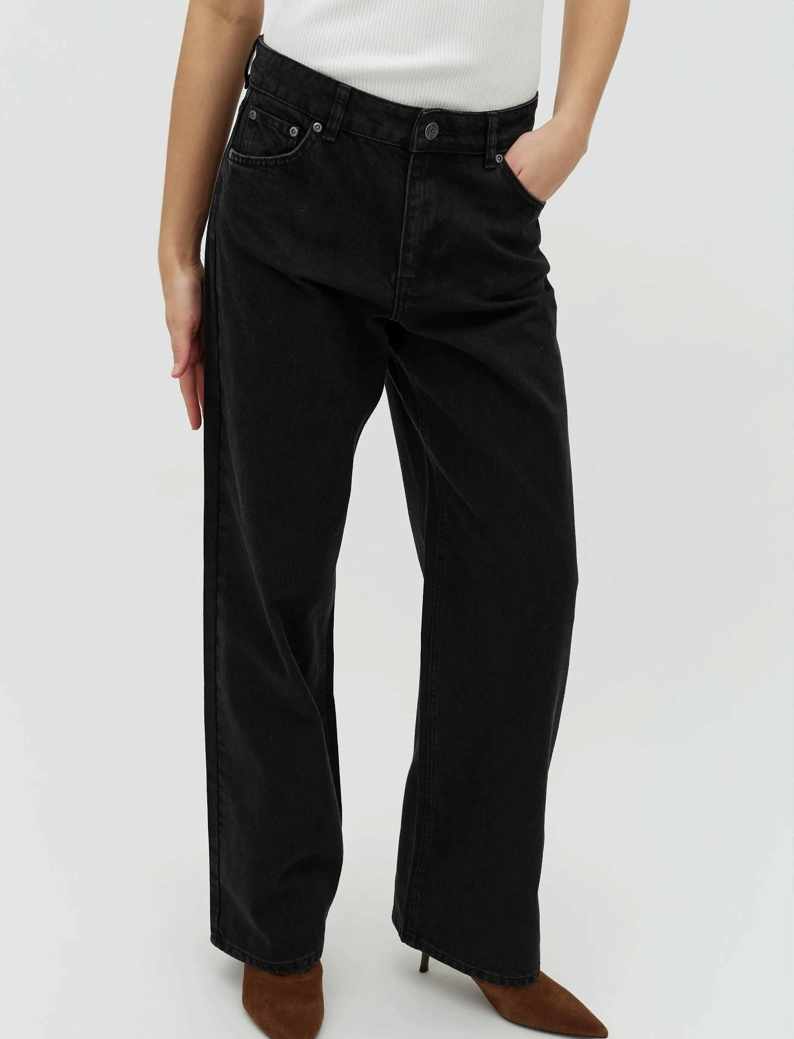 mbyM - Cadian-M - hosen mit weitem bein - rebel black - 3