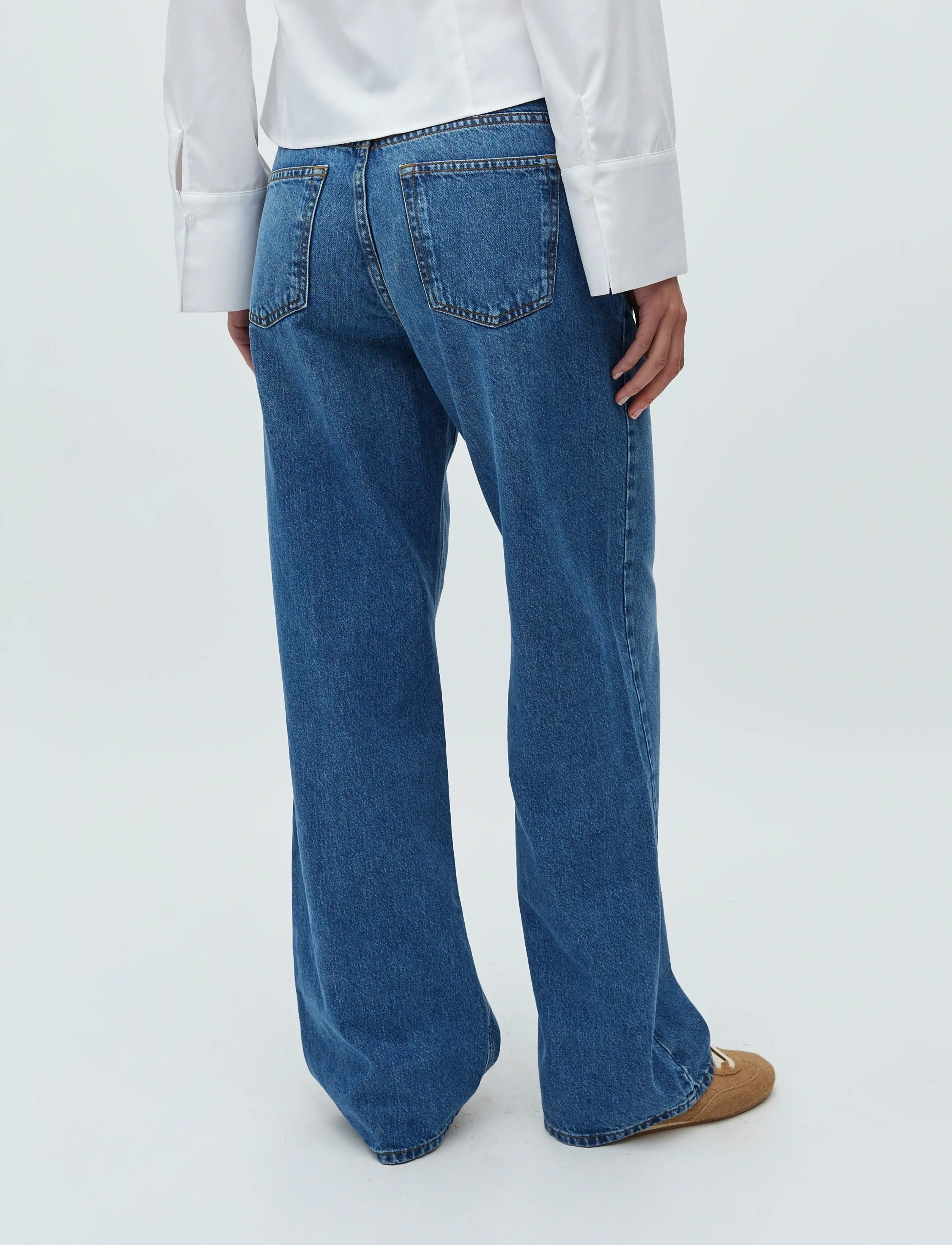 mbyM - Cadian-M - hosen mit weitem bein - vintage blue wash - 4
