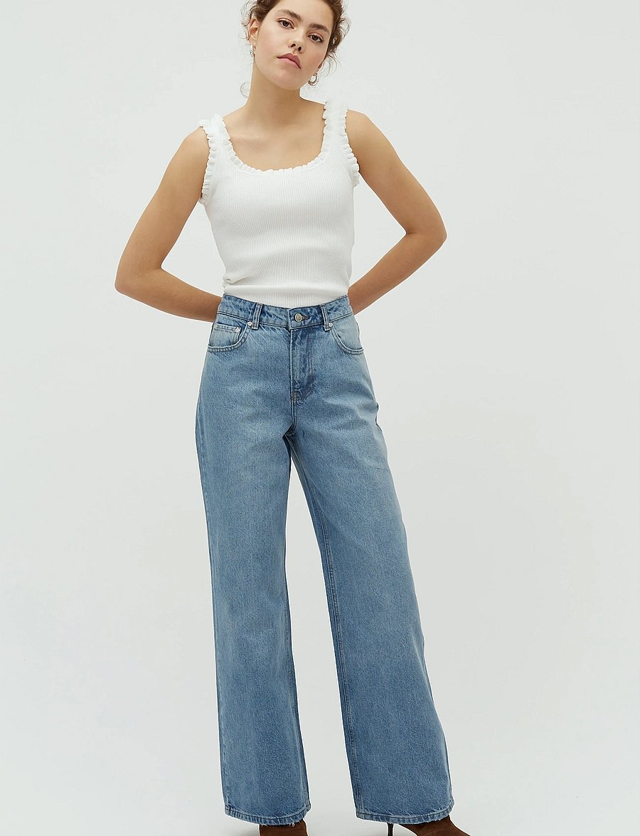 mbyM - Amarillo-M - hosen mit weitem bein - light blue brushing - 0