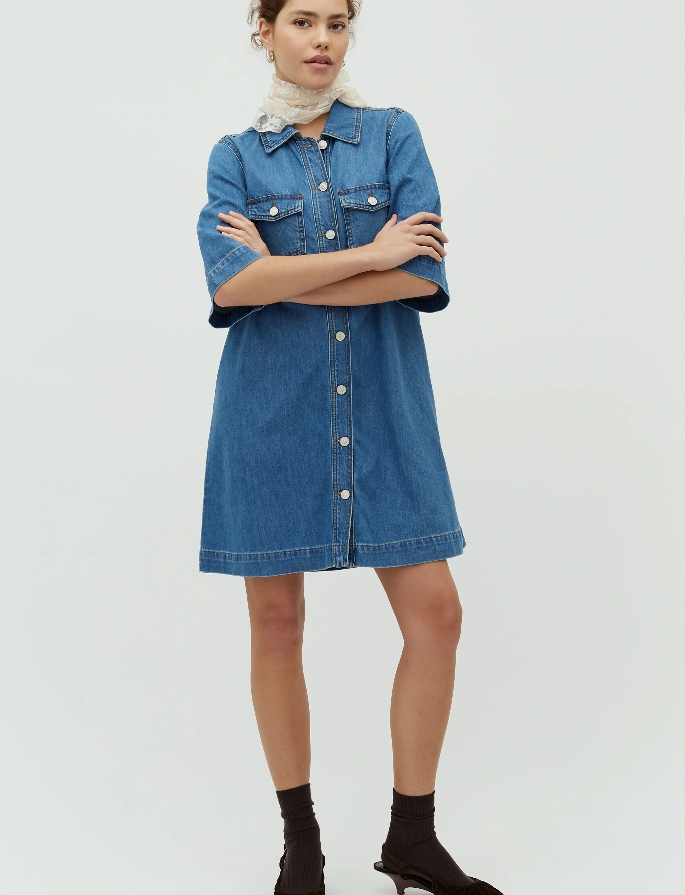 mbyM Mira-M, S, Dresses, Blau - Short Dress, Frauen