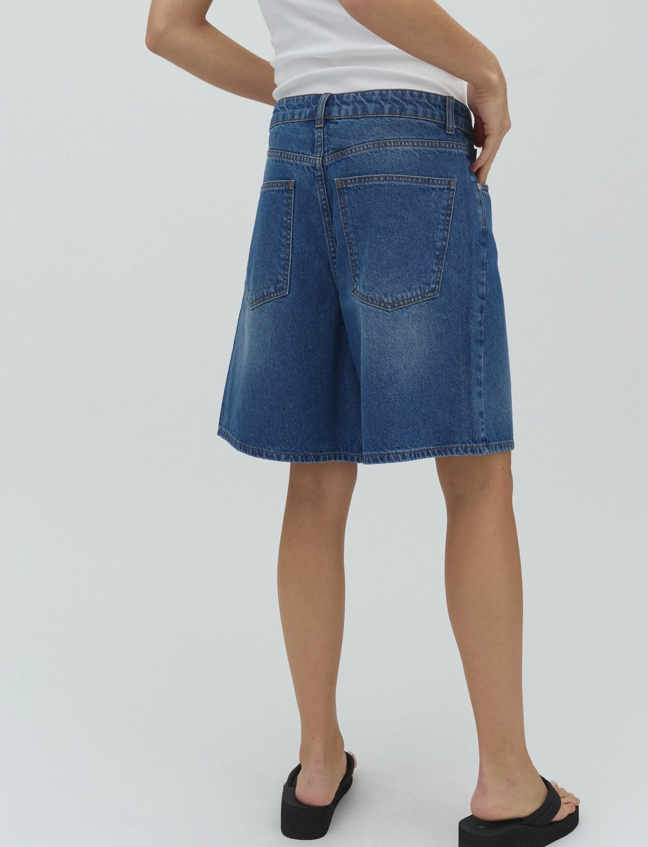 mbyM - Talina-M - jeansshorts - vintage blue wash - 4