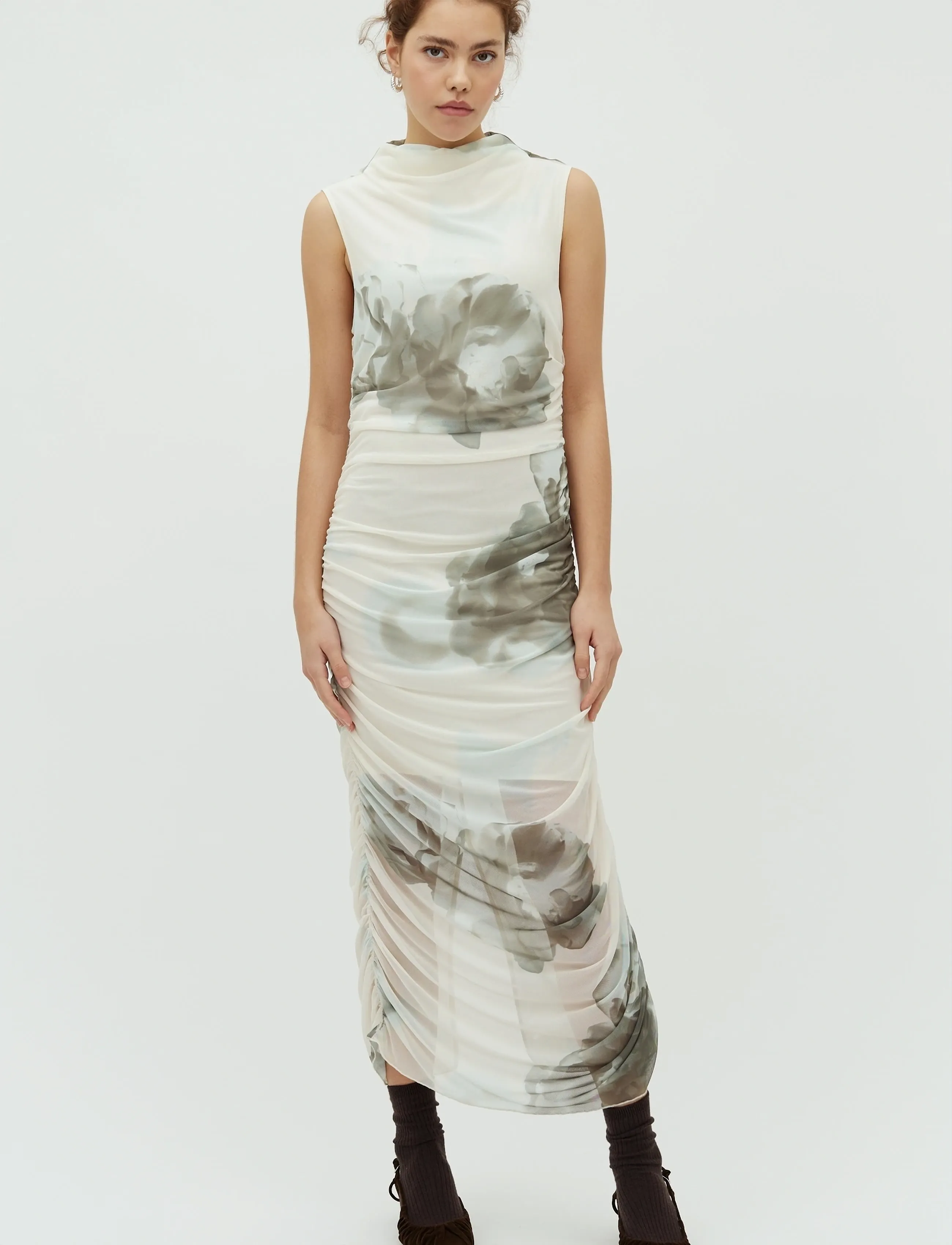 mbyM Esthe-M - Klänningar - FLORELLA PRINT / khaki/green