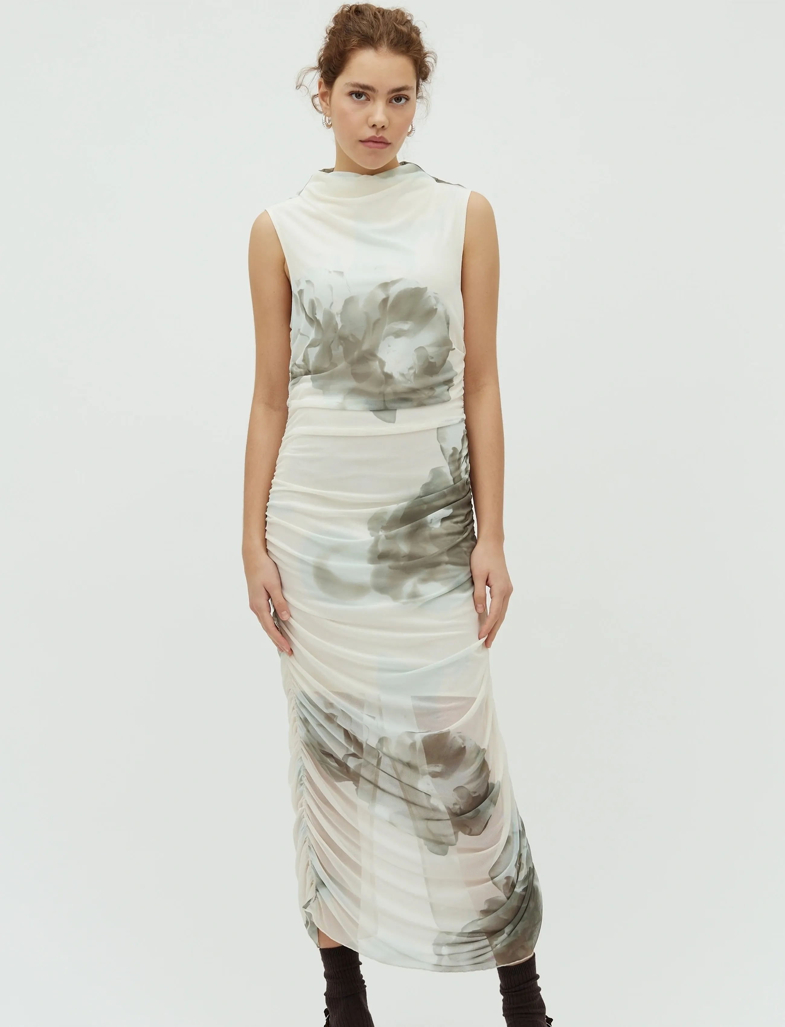 mbyM Esthe-M - Kleidung - FLORELLA PRINT / khaki/green