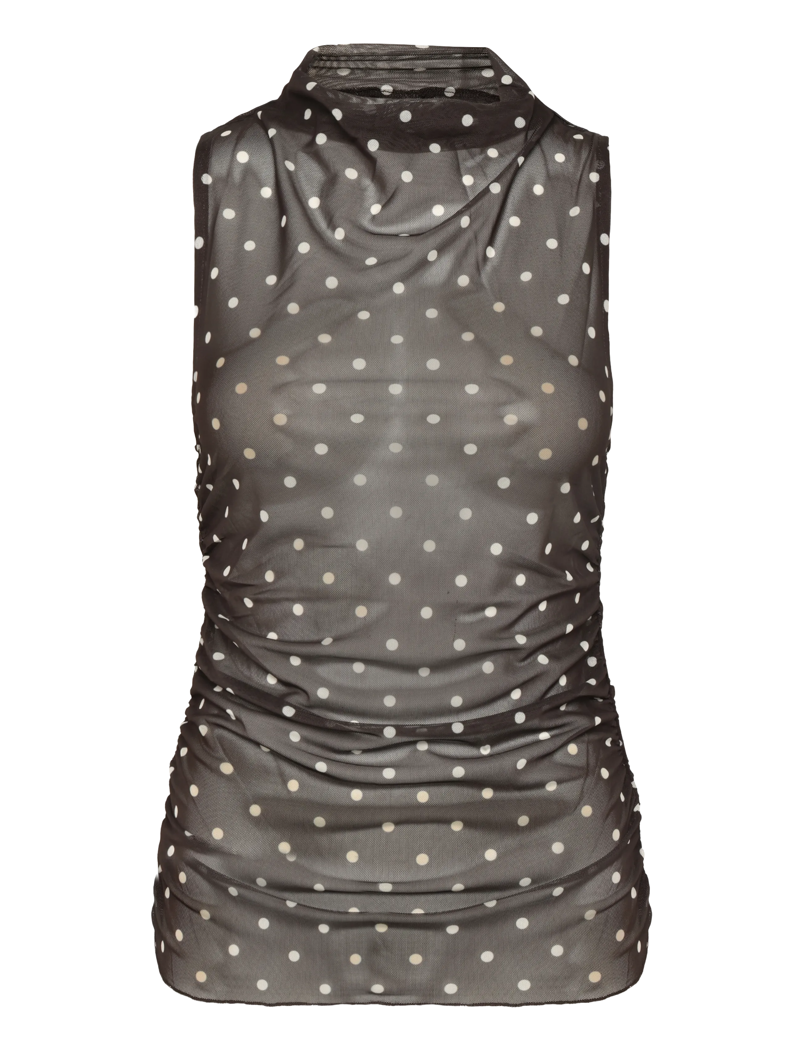 mbyM Marceline-M - T-shirts & tops - JAVA DOTS / brown