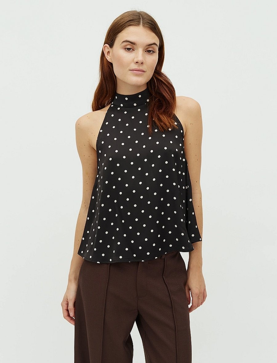 mbyM - Palet-M - Ärmellose tops - black sugar dots - 0
