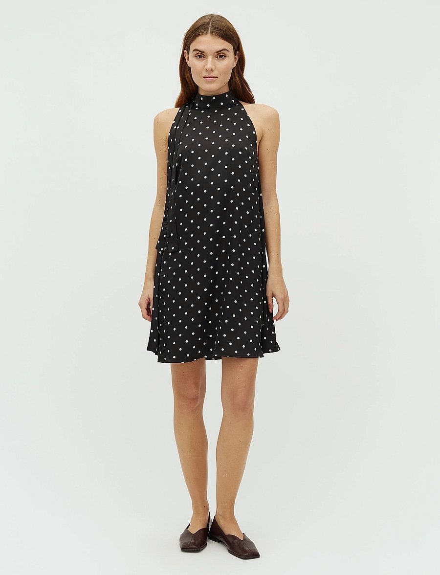 mbyM - Paletta-M - midikleider - black sugar dots - 0