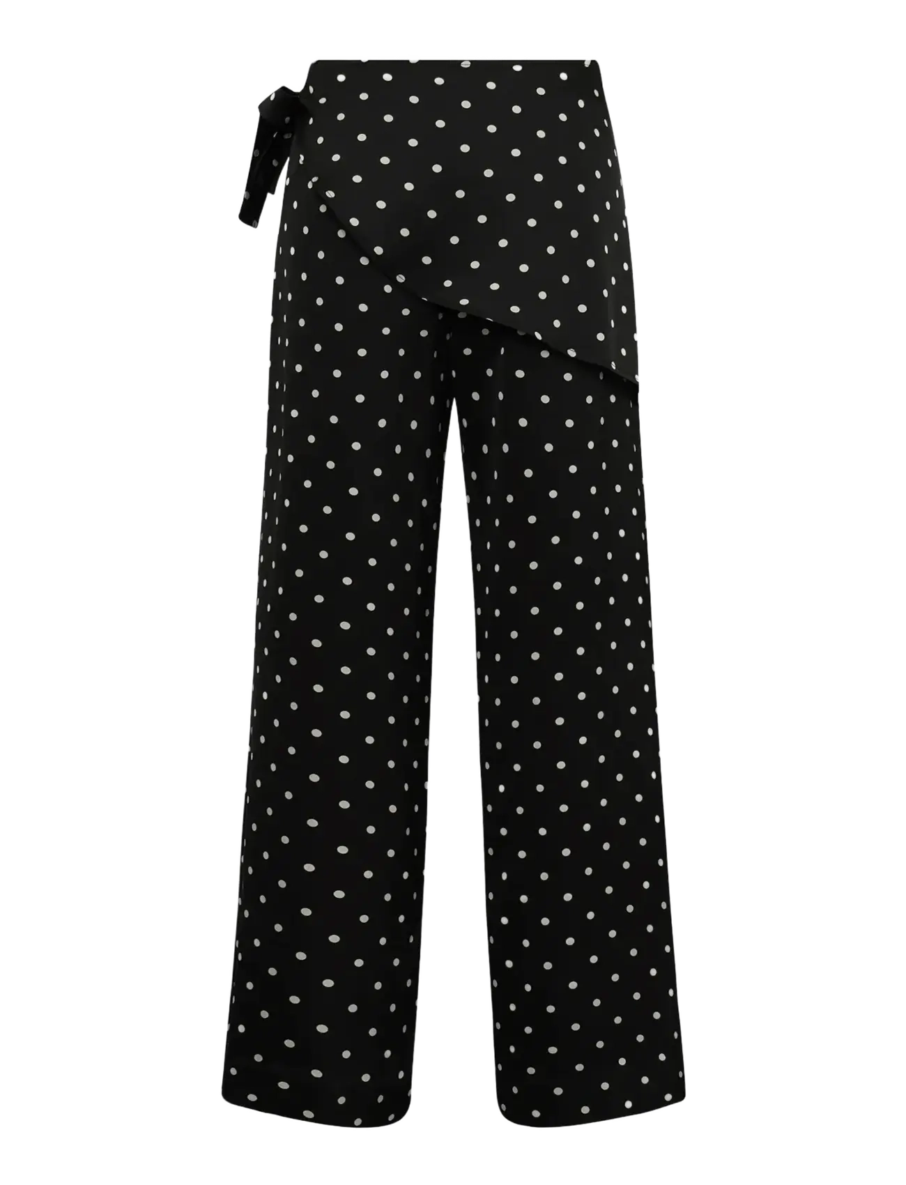 mbyM - Sherman-M - straight leg trousers - black sugar dots - 2