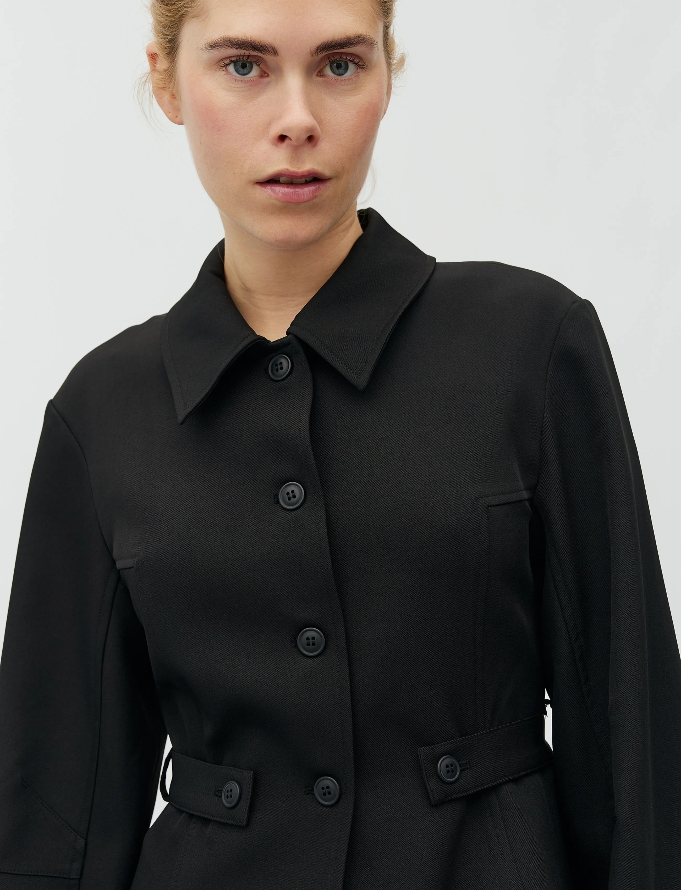 MBYM - Yraella-M - blazer mit gürtel - black - 3