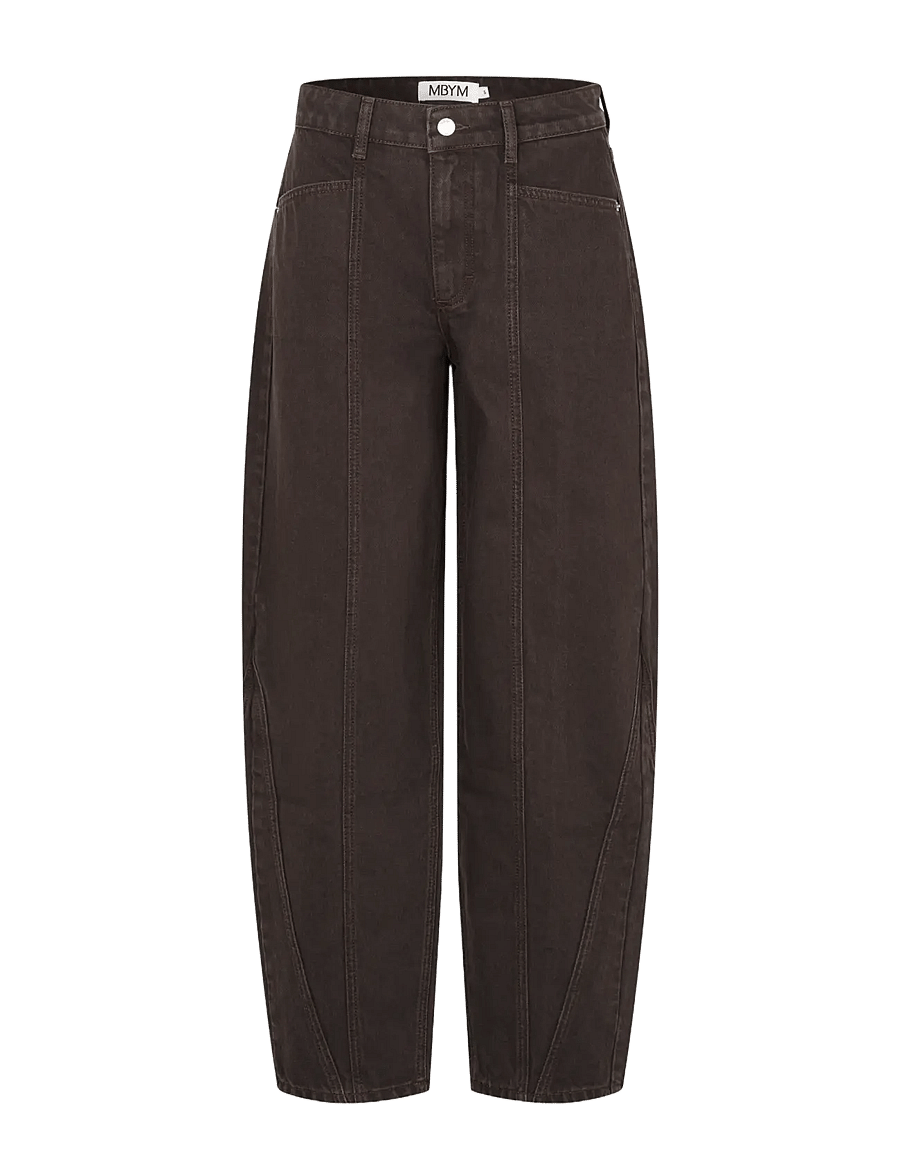 MBYM - Almira-M - barrel jeans - brown wash - 1