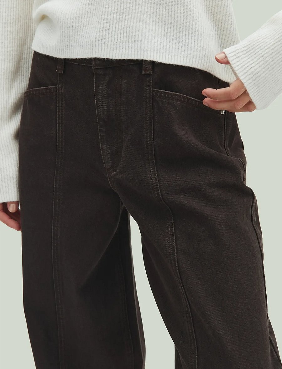 MBYM - Almira-M - barrel jeans - brown wash - 3
