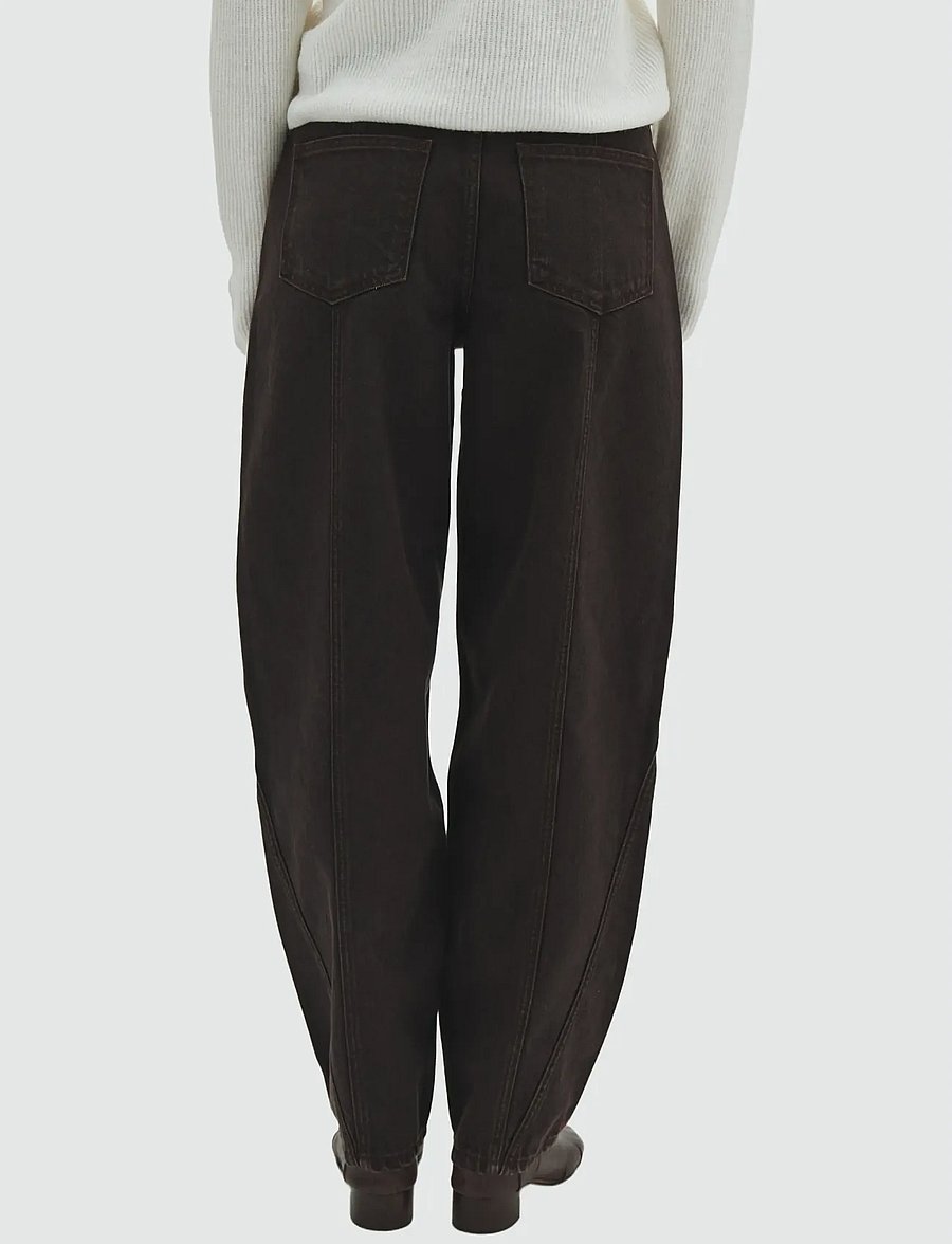 MBYM - Almira-M - barrel jeans - brown wash - 4