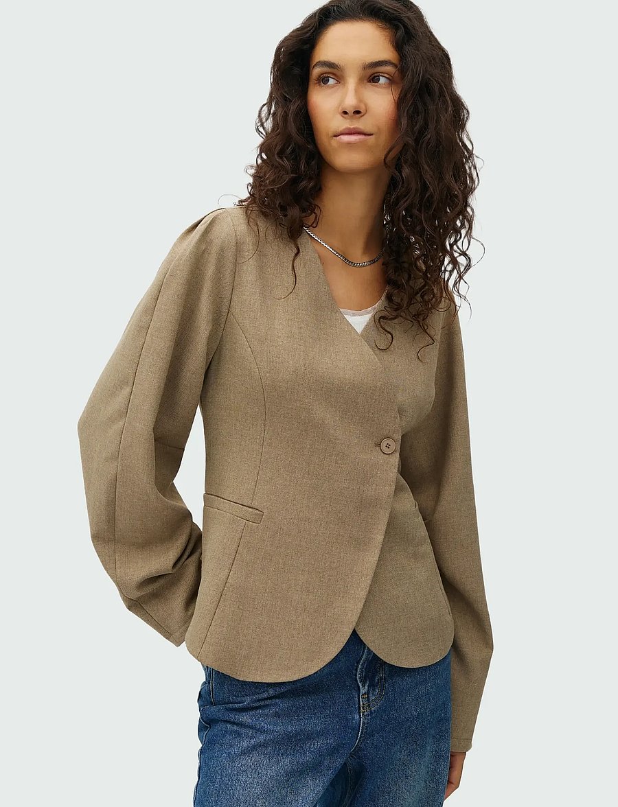 MBYM - Diane-M - einreihige blazer - falcon melange - 0