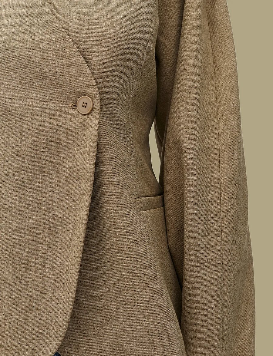 MBYM - Diane-M - einreihige blazer - falcon melange - 5