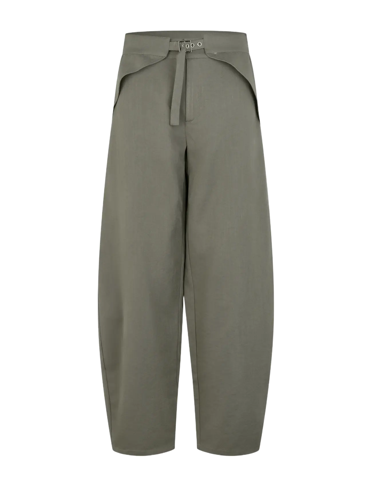 MBYM - Pija tie-M - hosen mit geradem bein - grey green - 1