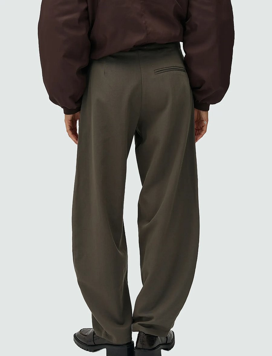 MBYM - Pija tie-M - hosen mit geradem bein - grey green - 5
