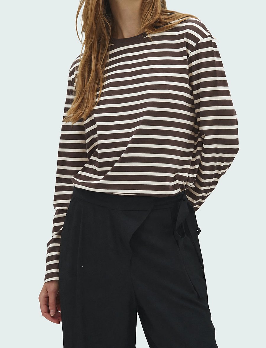 MBYM - Suvi-M - langärmlige tops - java sugar stripe - 0