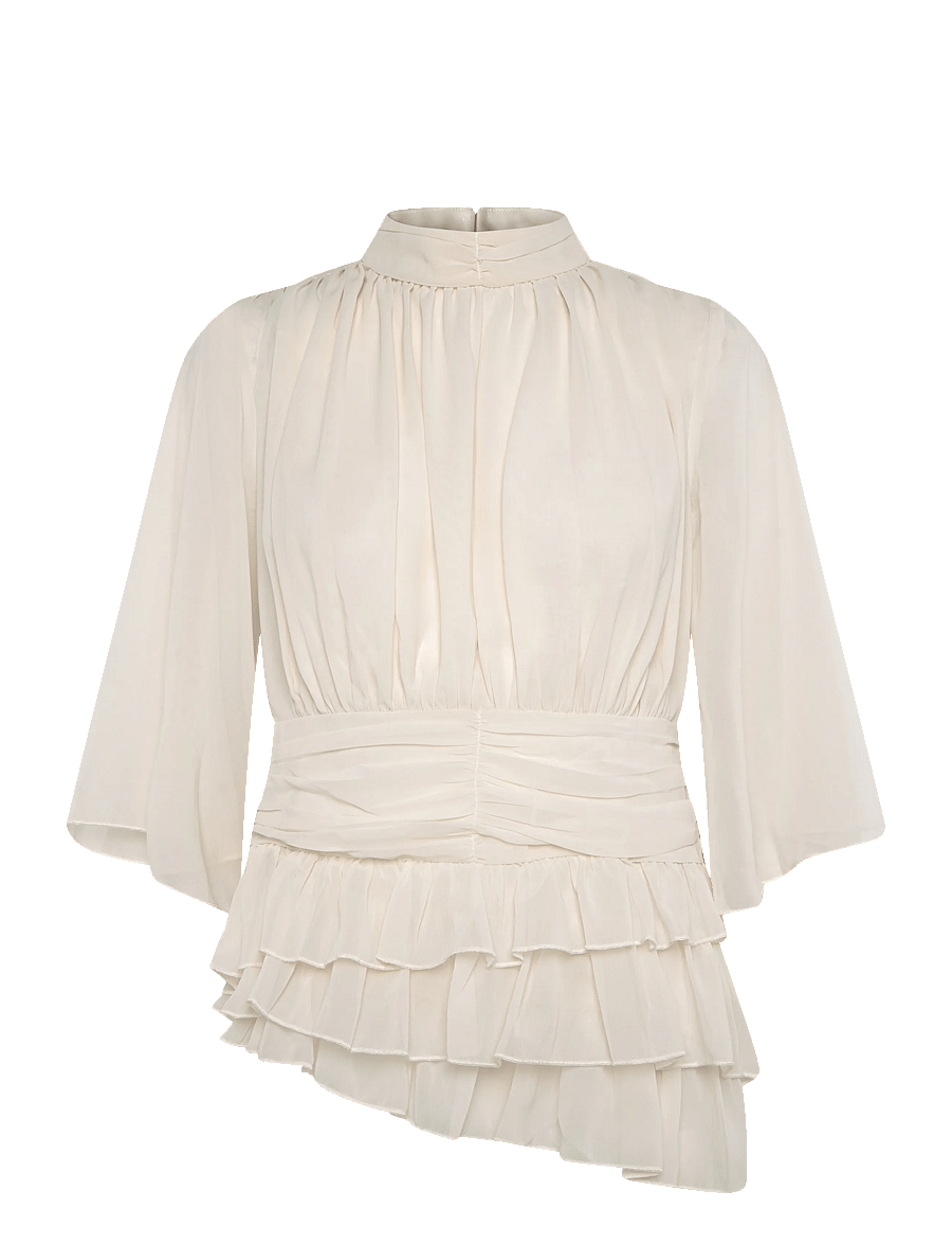MBYM - Massino-M - kolmveerandvarrukatega pluusid - pale creme - 0