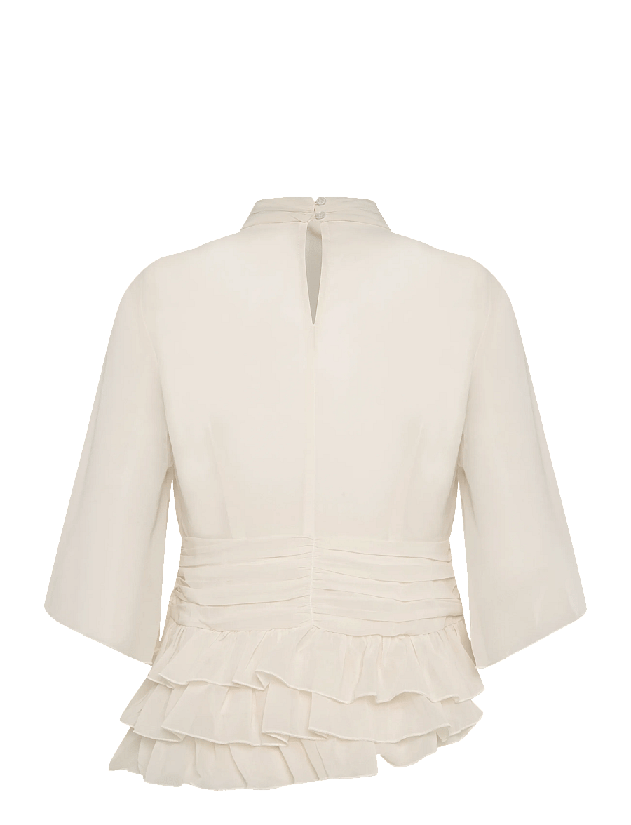 MBYM - Massino-M - kolmveerandvarrukatega pluusid - pale creme - 1