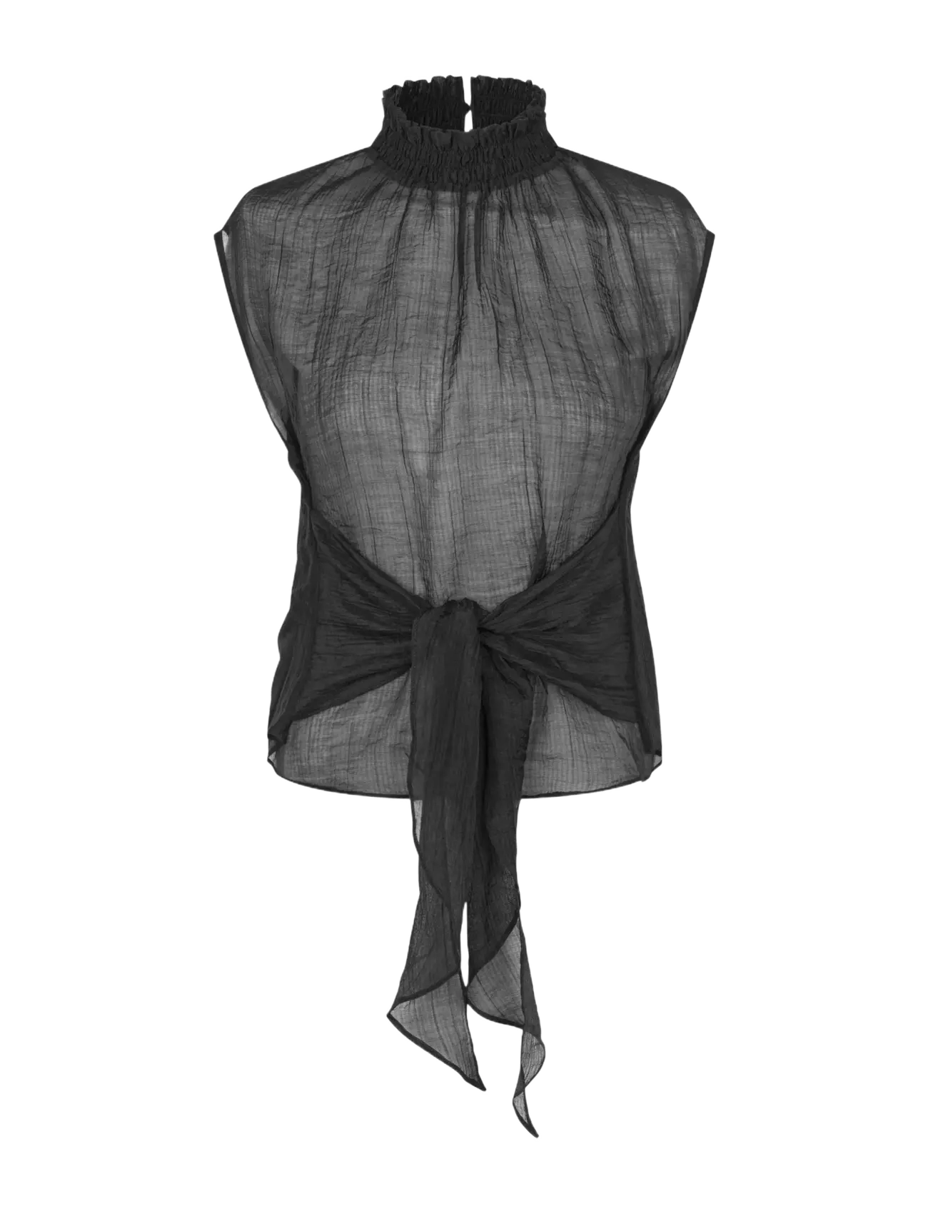 MBYM Fryda-M - Kurzärmelige Blusen - BLACK / black