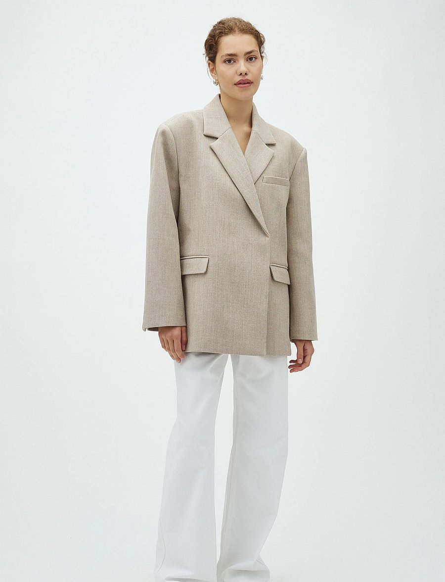 MBYM - Amariella-M - dobbeltradede blazere - light chestnut - 0