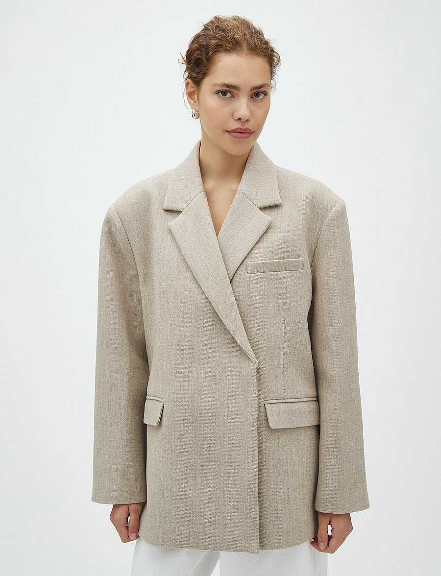 MBYM - Amariella-M - dobbeltradede blazere - light chestnut - 3
