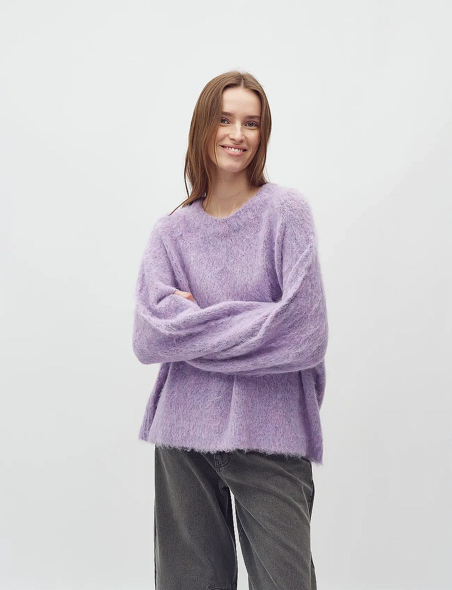 mbyM - Gillis-M - pullover - gentle violet melange - 0