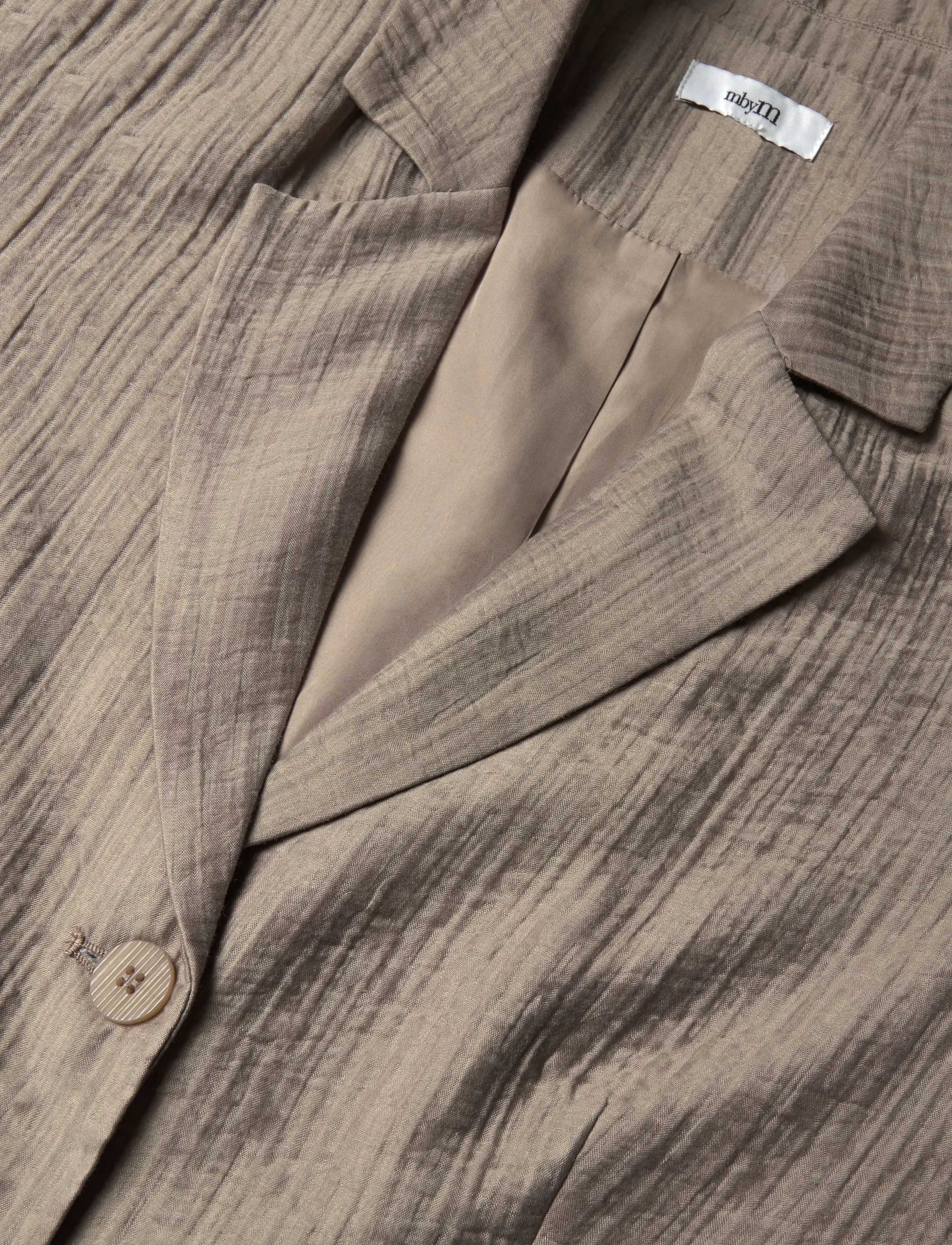 MBYM - Eli-M - enkeltradede blazere - sand grey - 2