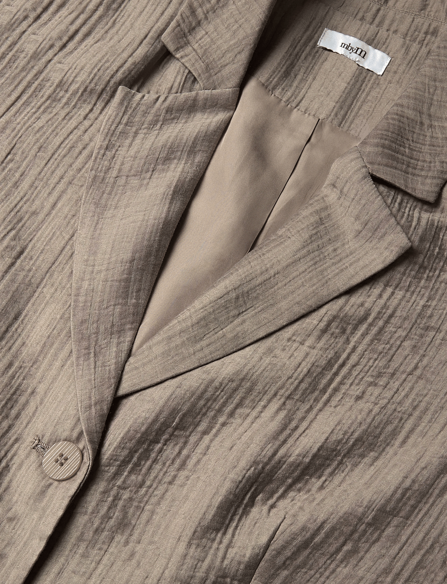 MBYM - Eli-M - enkeltradede blazere - sand grey - 2