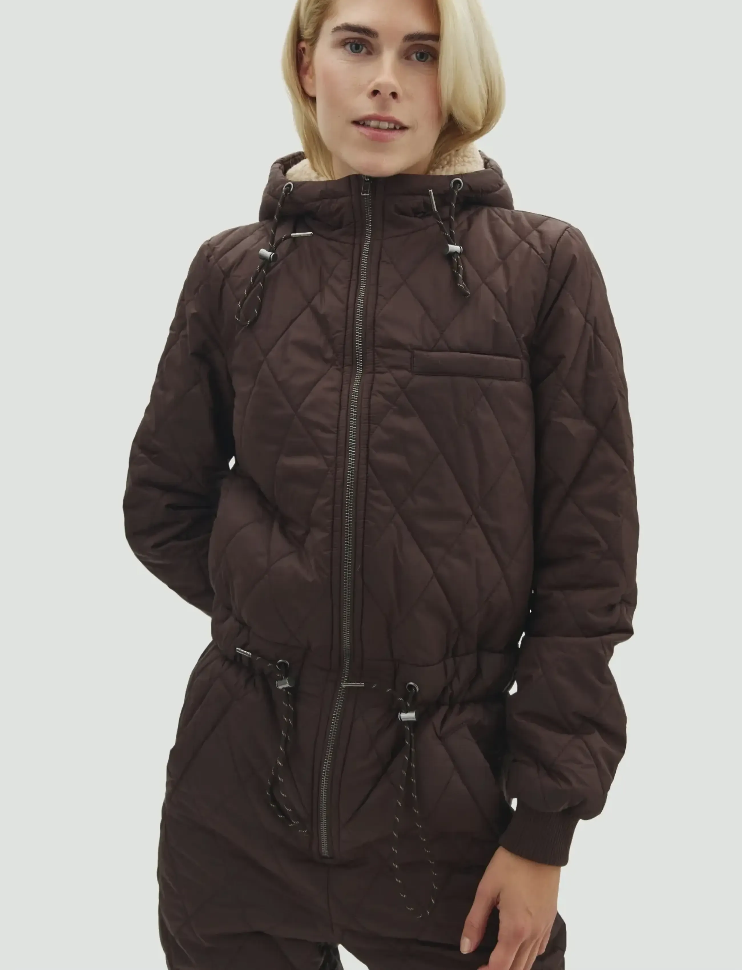 MBYM - Isolde T-M - quilted jackets - dark coffee - 3