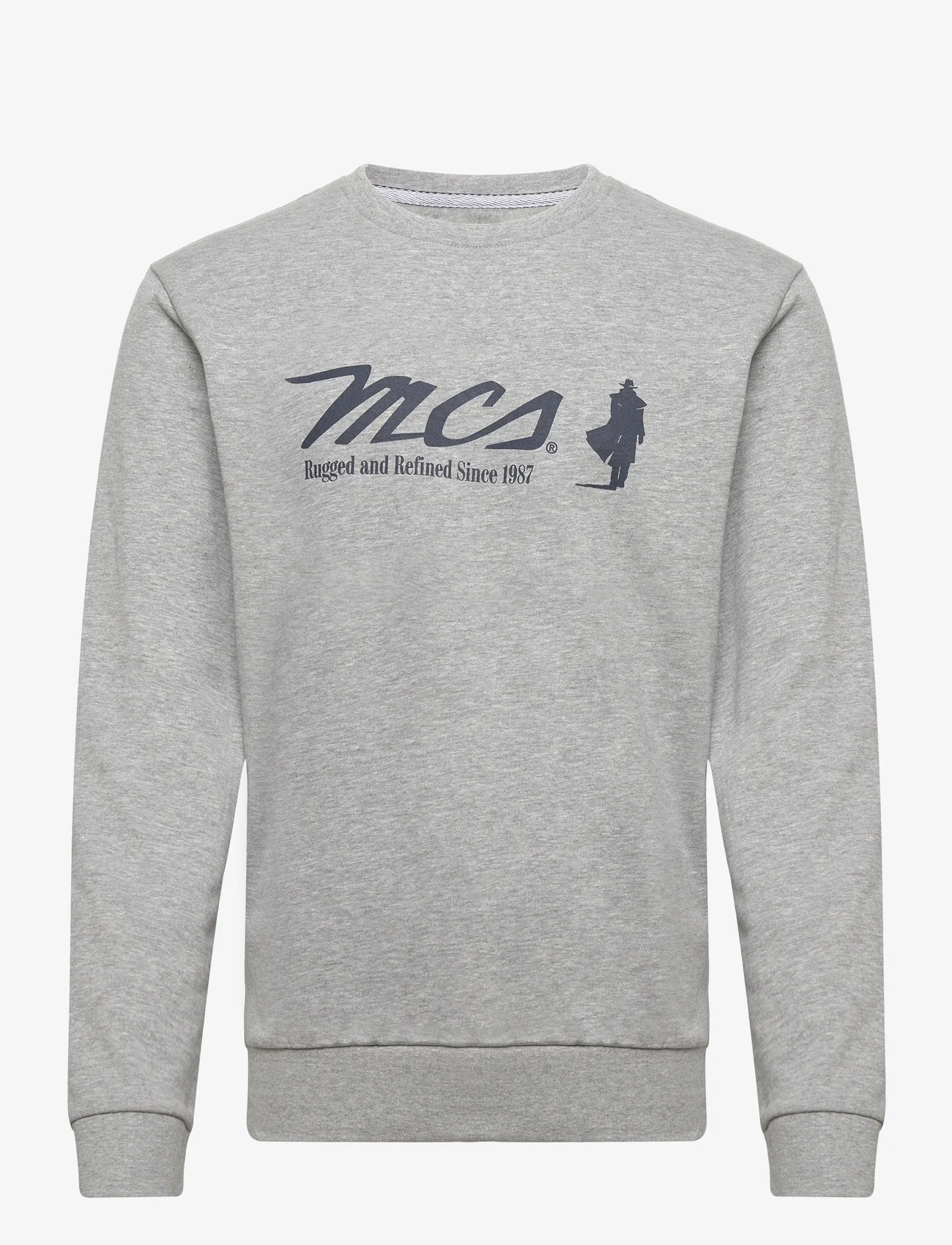 MCS - MCS O-Neck Sweat Temple Men - sweatshirts - greymel - 0