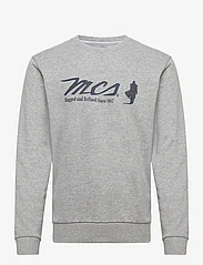 MCS - MCS O-Neck Sweat Temple Men - sportiska stila džemperi - greymel - 0