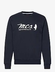 MCS - MCS O-Neck Sweat Temple Men - gimtadienio dovanos - navyblue - 0