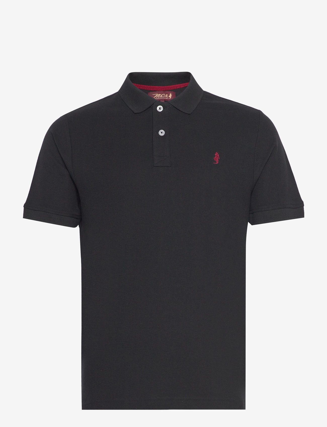 MCS - MCS POLO HURST MEN - lühikeste varrukatega polod - 19-4004tcx stone black - 0