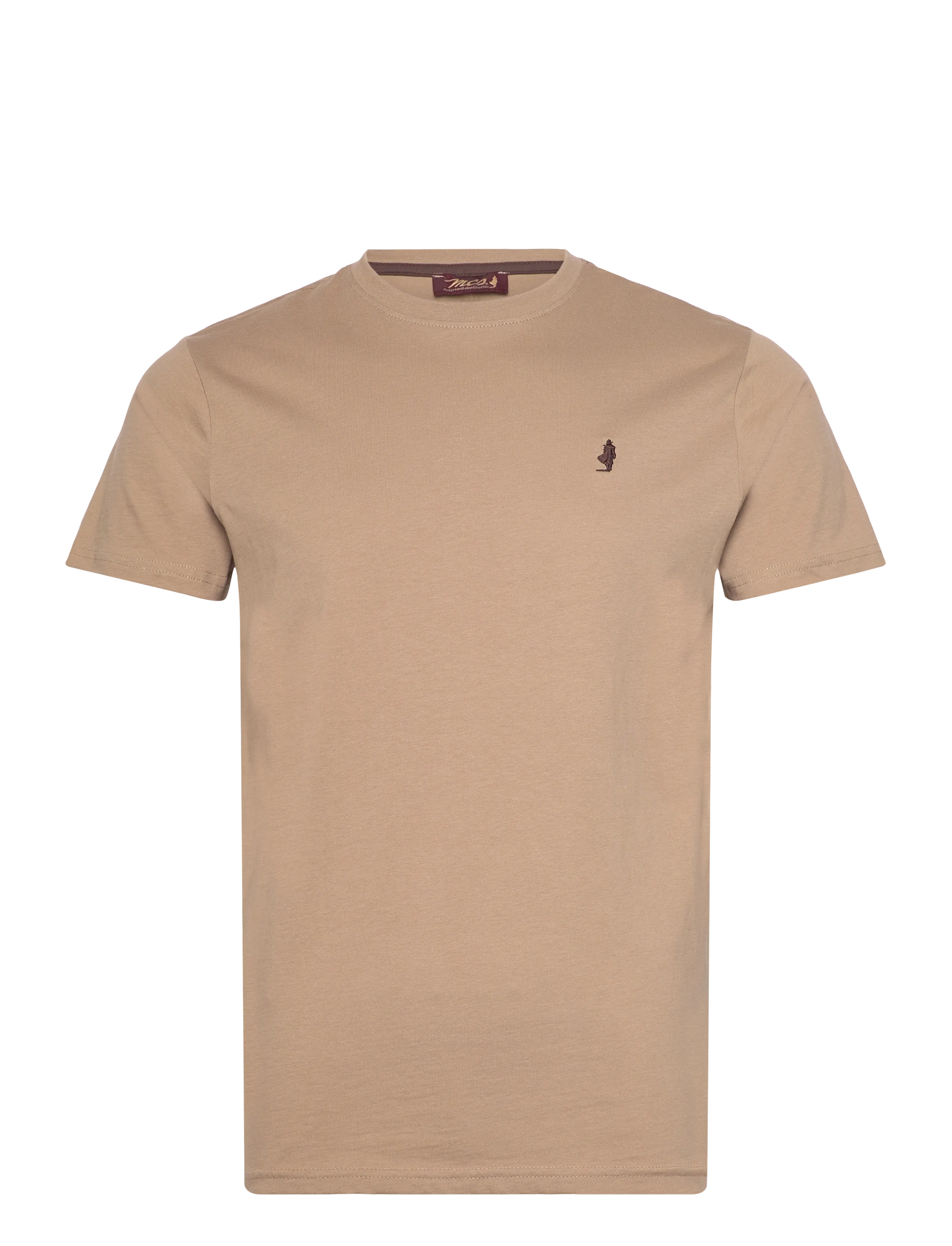 MCS MCS Tee Texas City Men - Kläder - SILVER MINK / beige