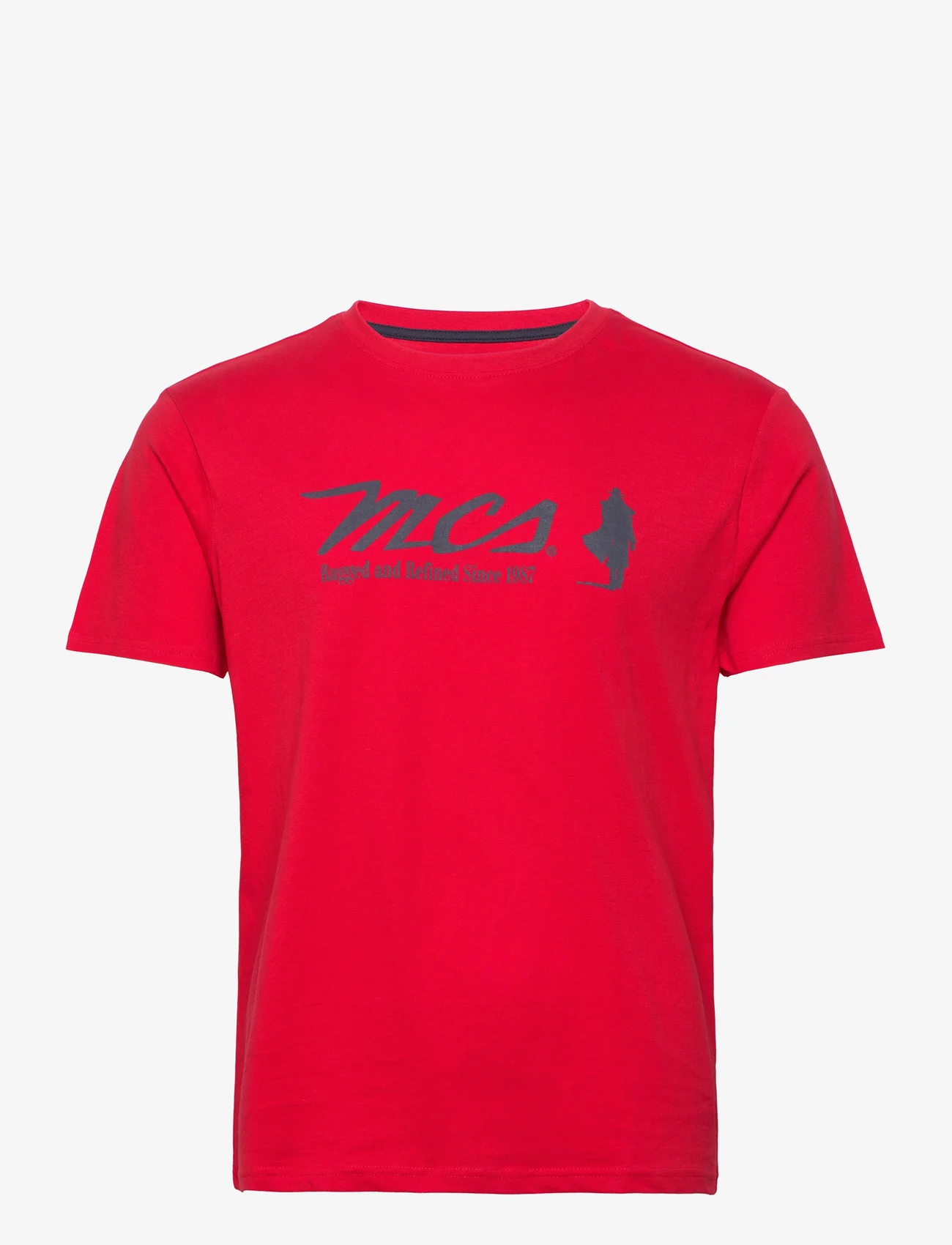 MCS - MCS Tee Sherman Men - short-sleeved t-shirts - true red - 0