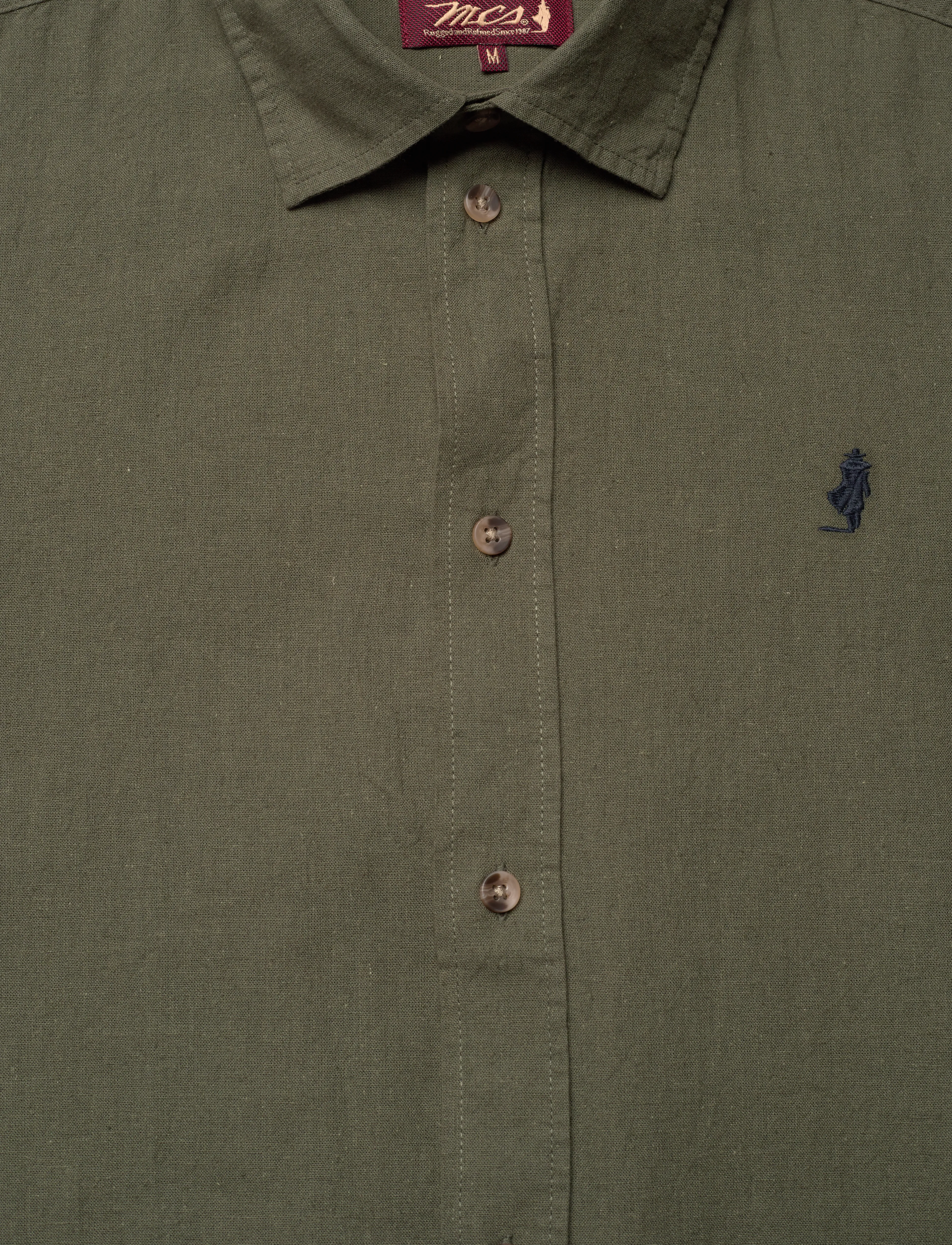 MCS - MCS Shirt Fort Worth Men - hørskjorter - beetle - 2