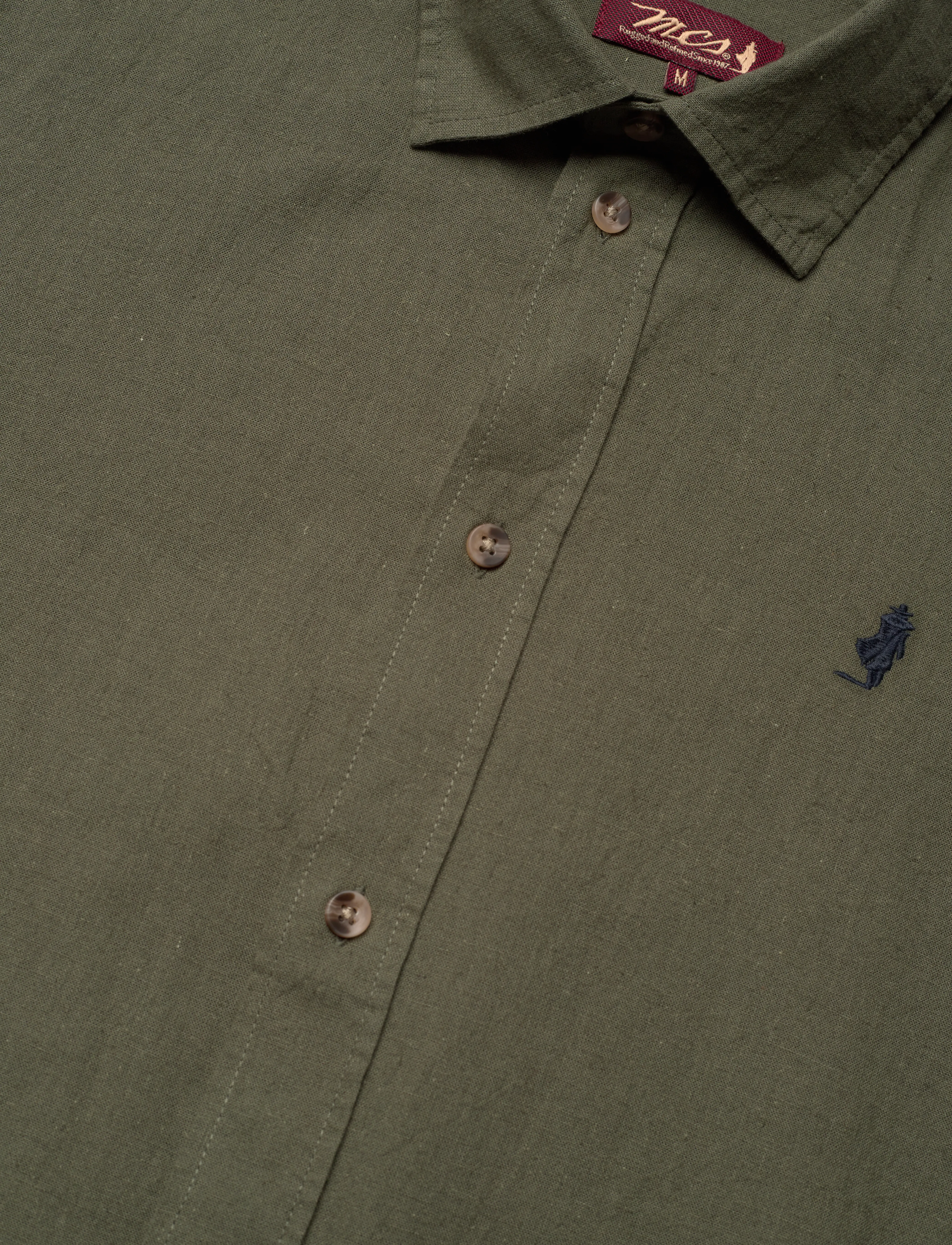 MCS - MCS Shirt Fort Worth Men - hørskjorter - beetle - 3