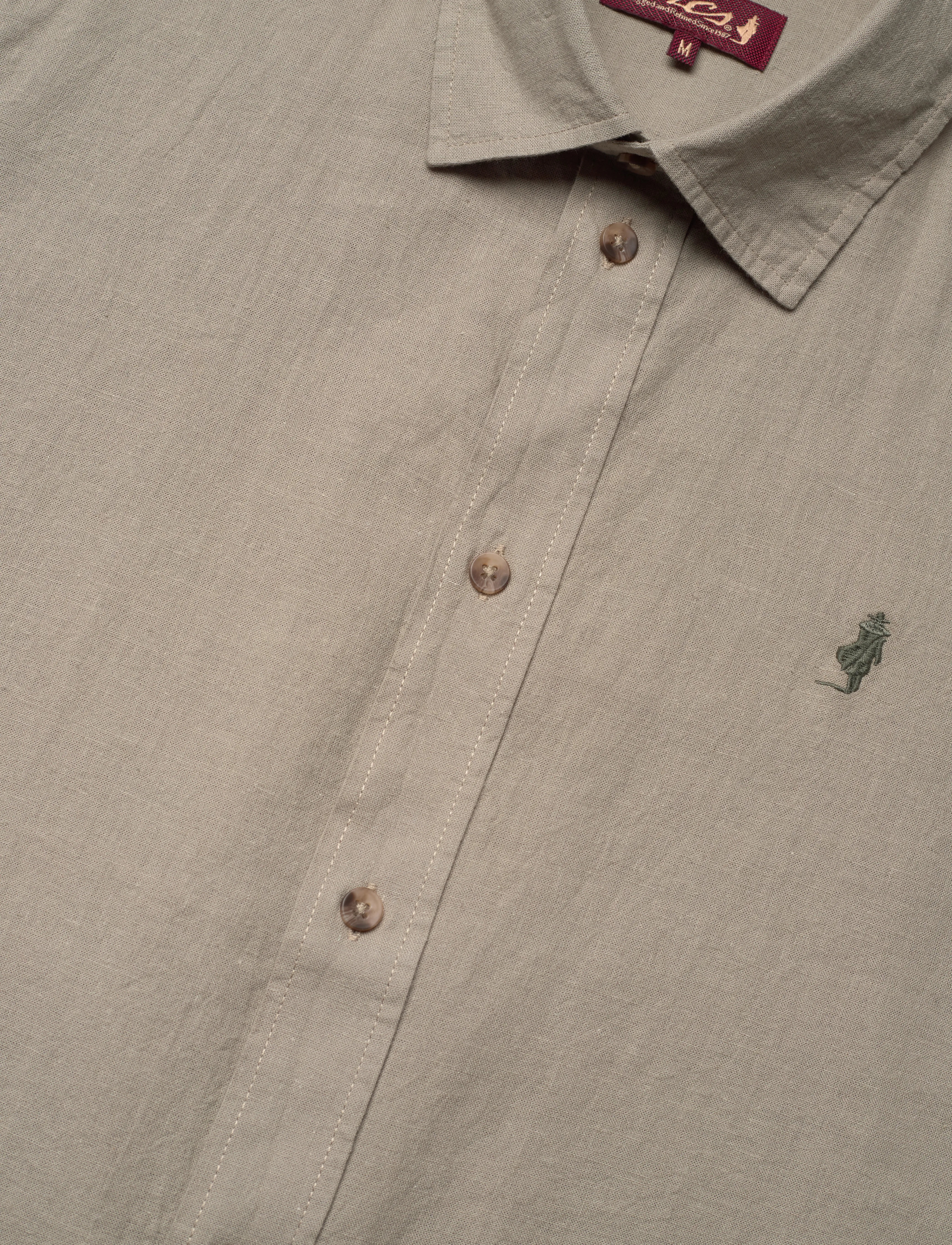 MCS - MCS Shirt Fort Worth Men - hørskjorter - laurel oak - 3