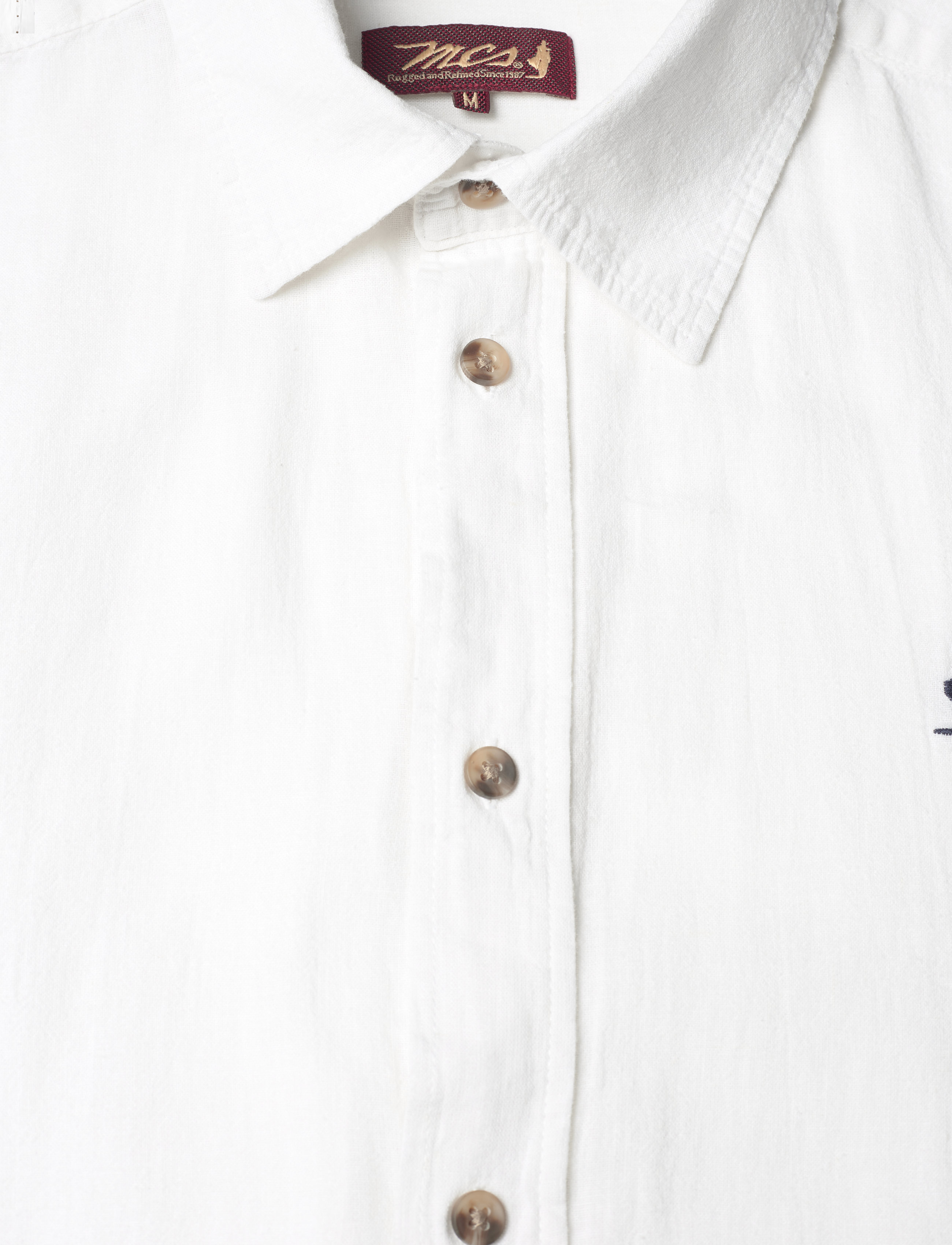 MCS - MCS Shirt Fort Worth Men - hørskjorter - white - 2