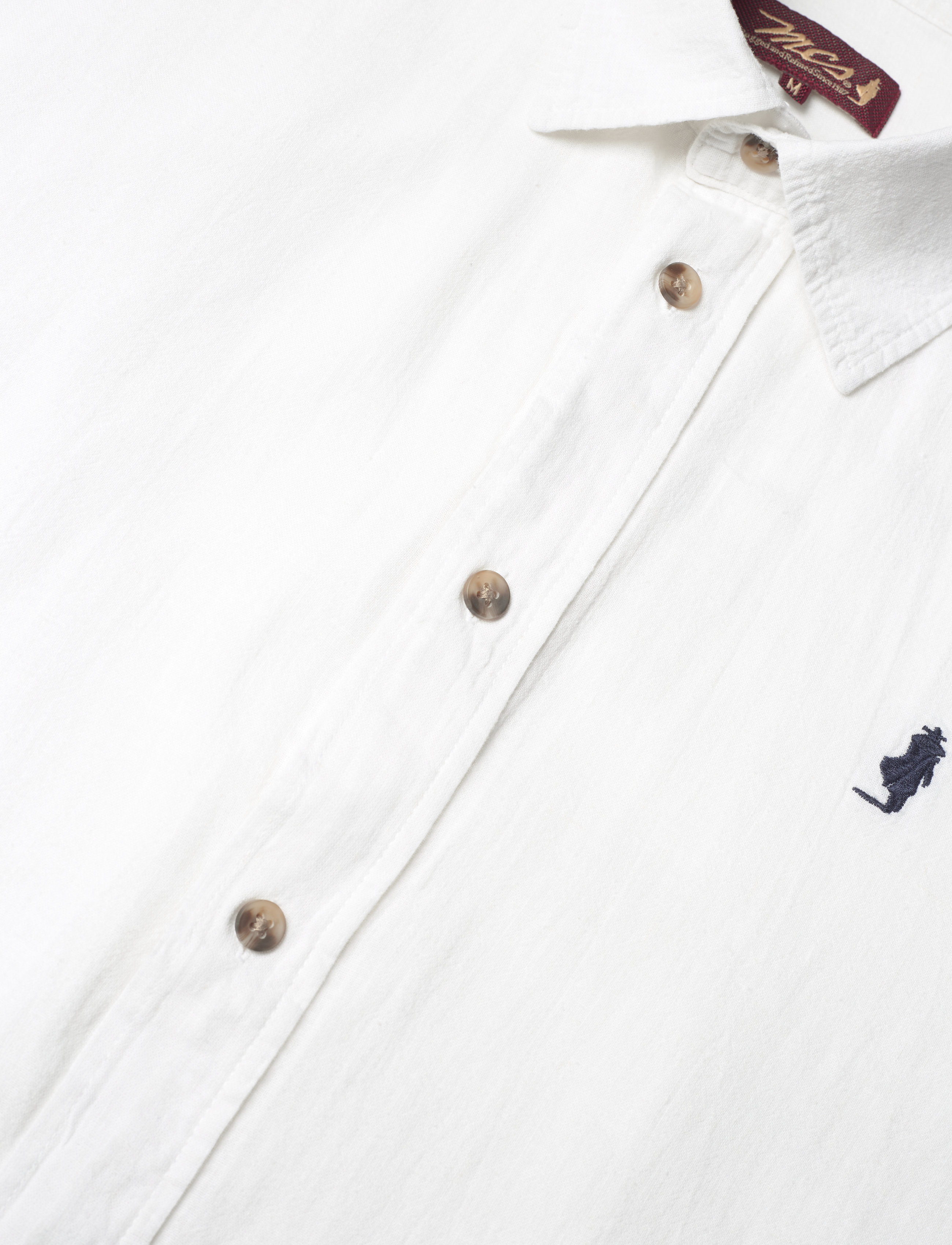 MCS - MCS Shirt Fort Worth Men - hørskjorter - white - 3