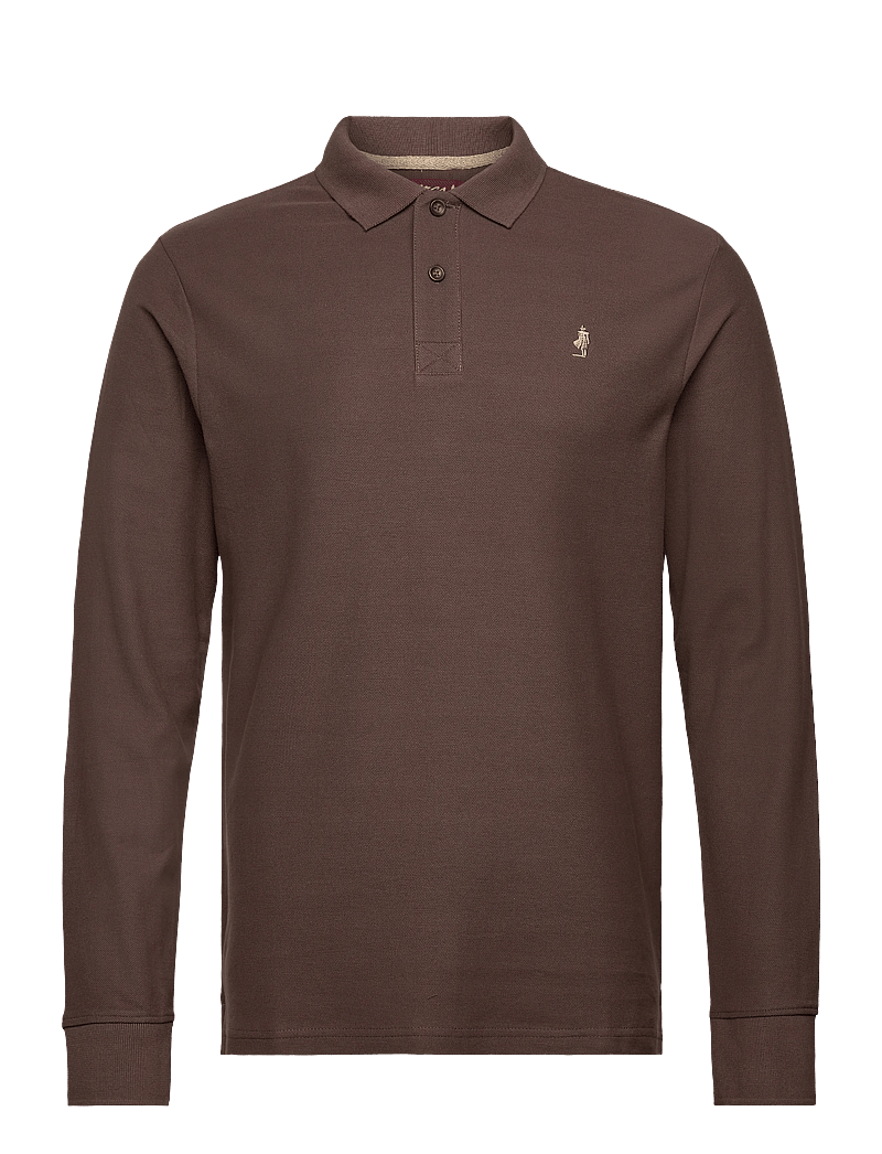 MCS - MCS Polo Rockwall Men - adīti polo krekli ar garām piedurknēm - bracken - 0