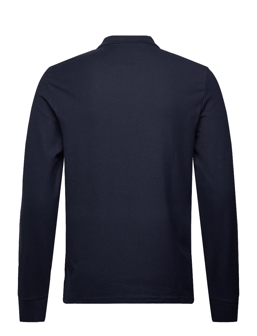 MCS - ROCKWALL REG PQ MCS M POLO - langärmelige strick-polohemden - dark sapphire - 1
