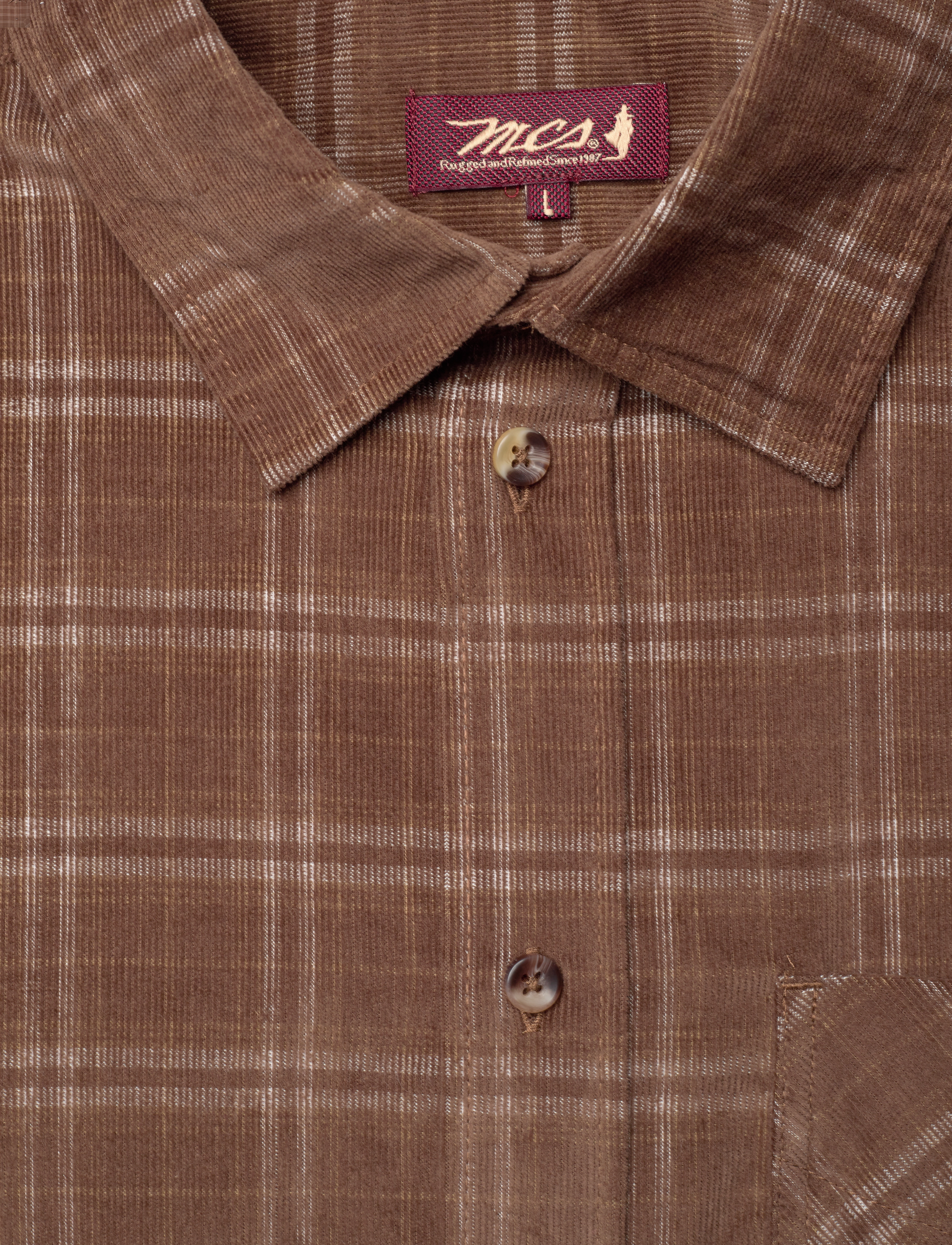 MCS - Ashton Reg CO MCS M SHIRT - ternede skjorter - 19-1116tcx carafe - 2