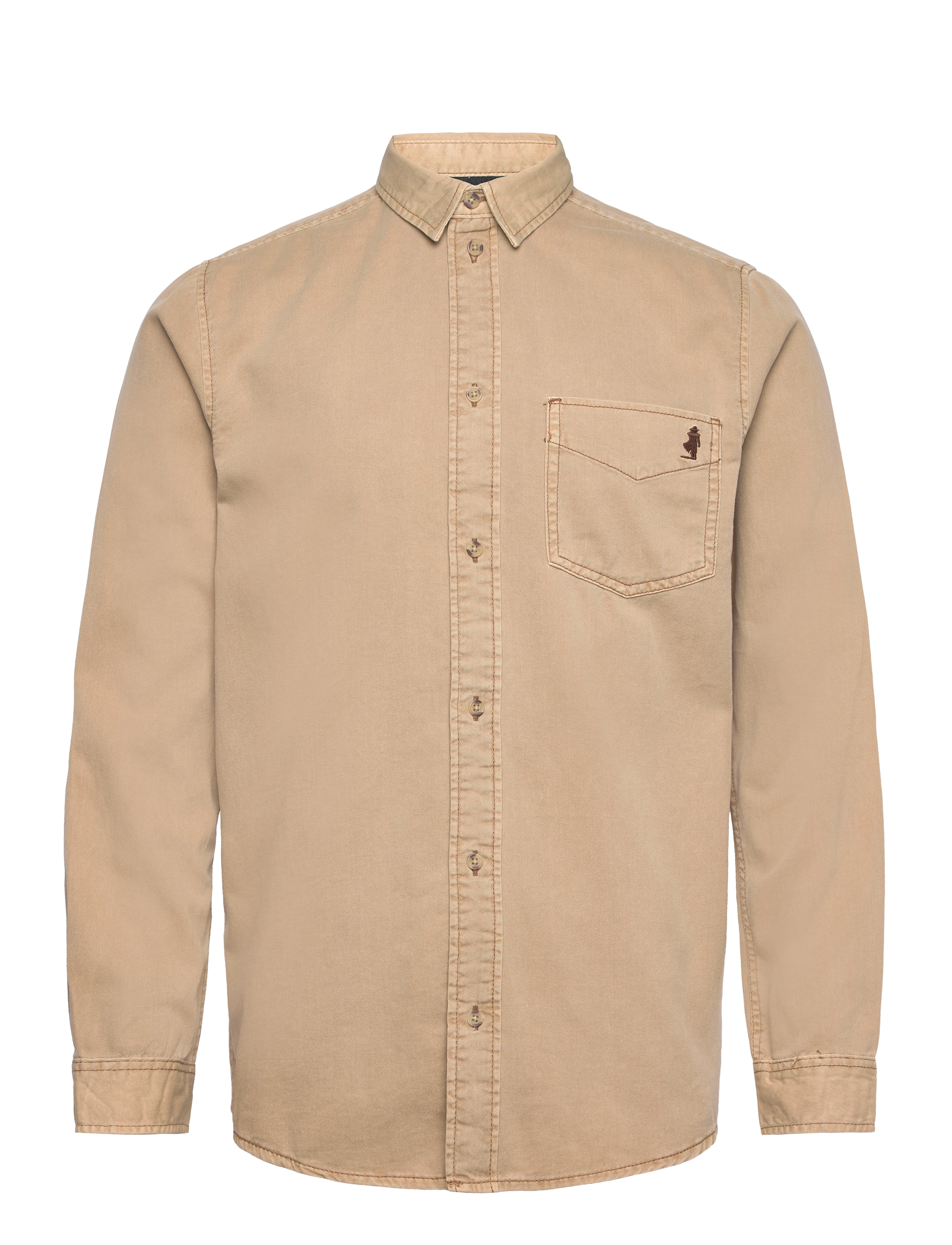 MCS Arlo Reg co MCS M SHIRT - Basic skjorter - 18-1018TCX OTTER / beige