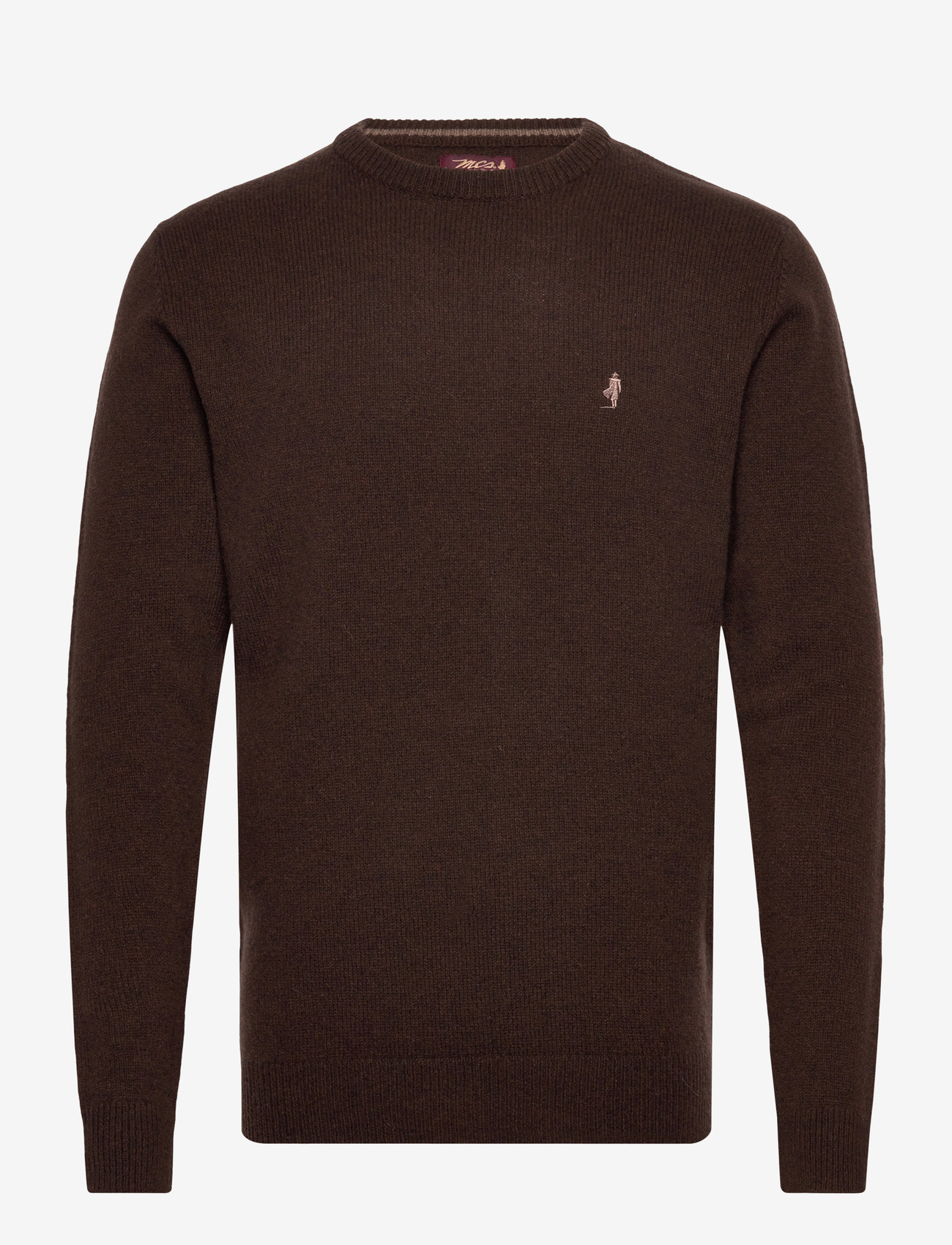 MCS - MCS  ADRIAN KNIT MEN - efterårstøj - dkbrownmel - 0